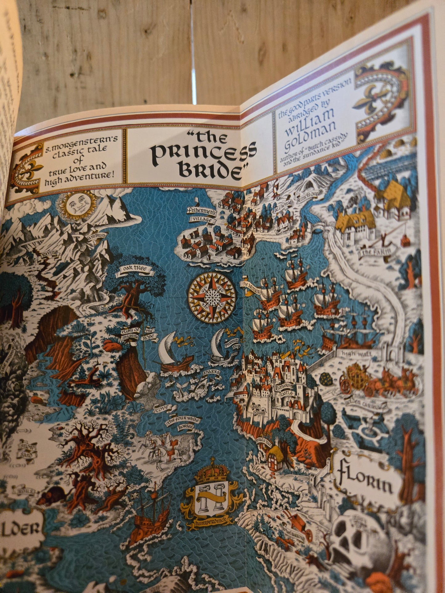 The Princess Bride // William Goldman // 14th Printing 1984 // Vintage Paperback Fantasy with Fold-out Map