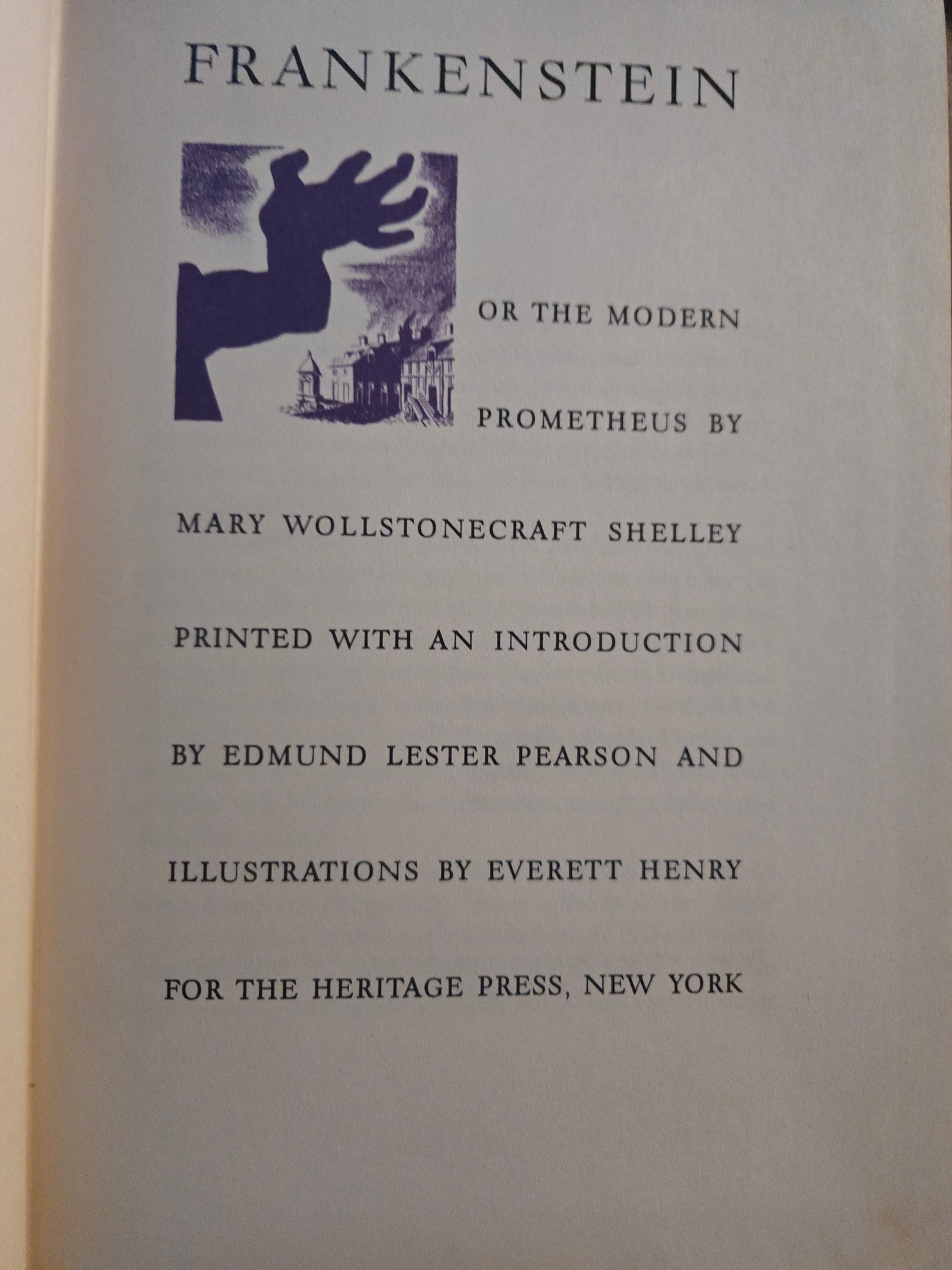 Frankenstein, or The Modern Prometheus // Mary Shelley // 1934 // Vintage Hardcover
