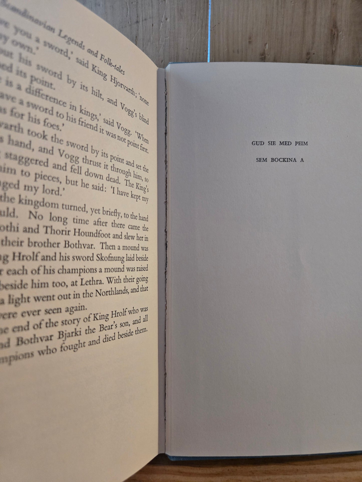 Scandinavian Legends and Folk-tales // Retold by Gwyn Jones // 1956 // Vintage Hardcover Mythology
