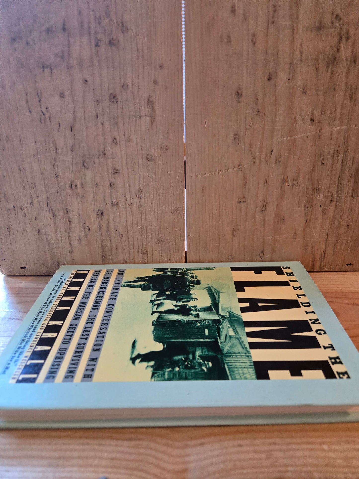 Shielding the Flame // Hanna Krall // 1st American Edition 1st Printing 1986 // Vintage Hardcover Warsaw Ghetto Uprising