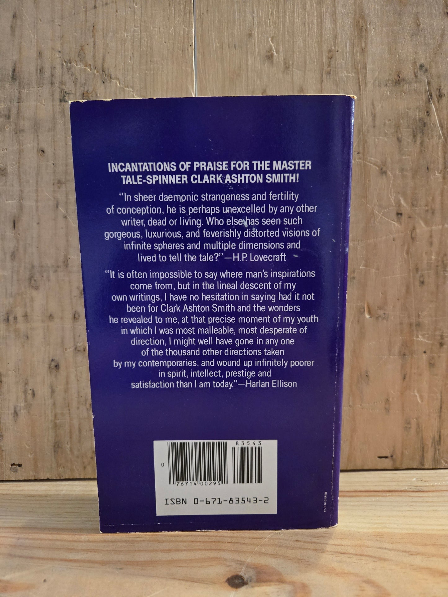 The Last Incantation // Clark Ashton Smith // 1982 // Vintage Paperback Fantasy