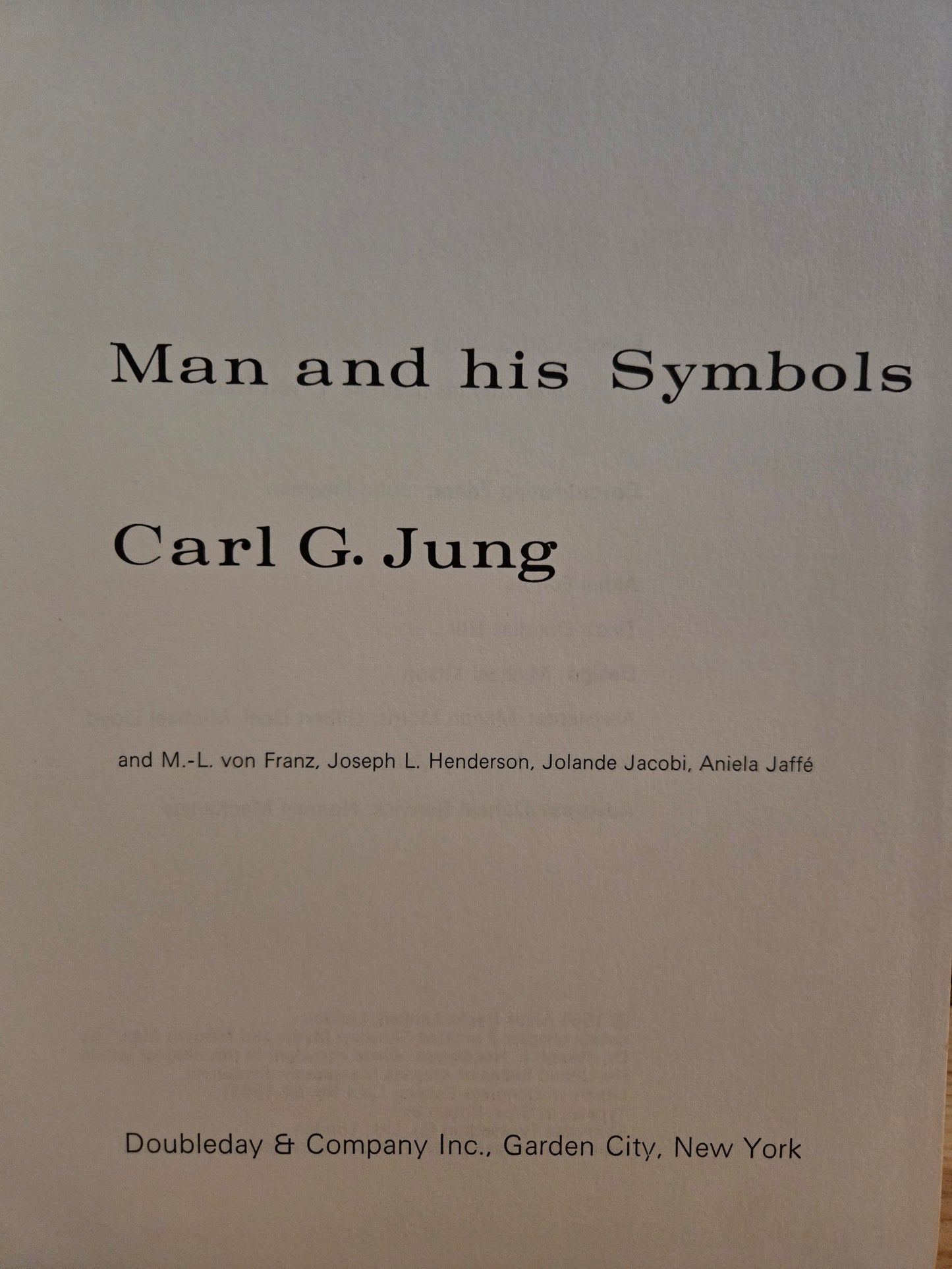 Man and His Symbols // Edited by Carl Jung // 1964 // Vintage Hardcover Psychology Symbolism