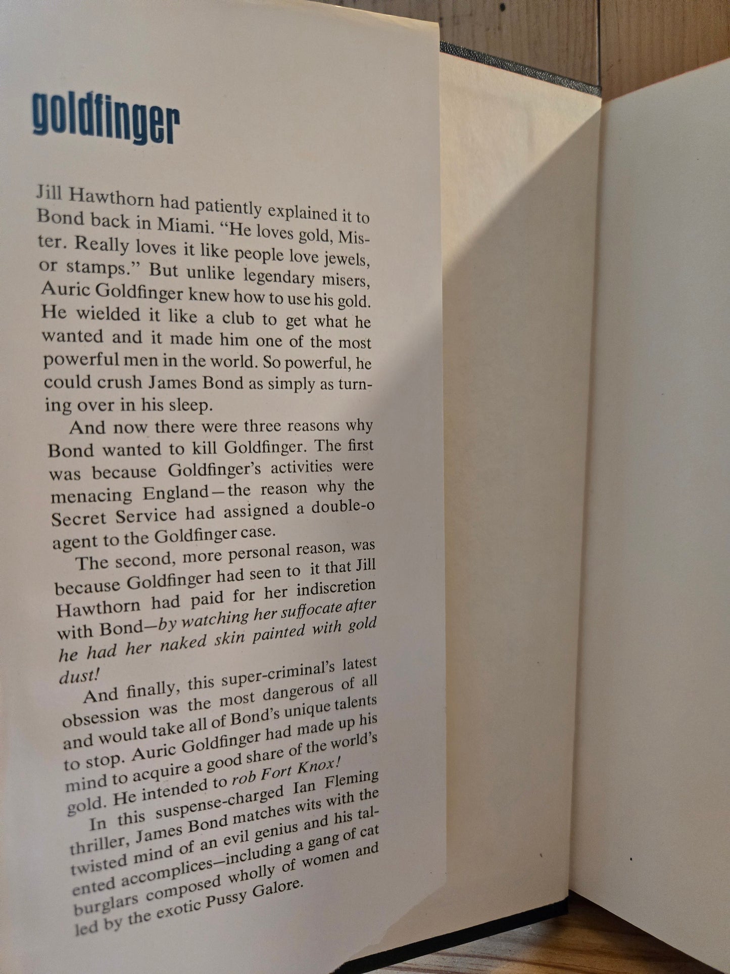 Goldfinger // Ian Fleming // Book Club Edition 1960s // Vintage Hardcover James Bond