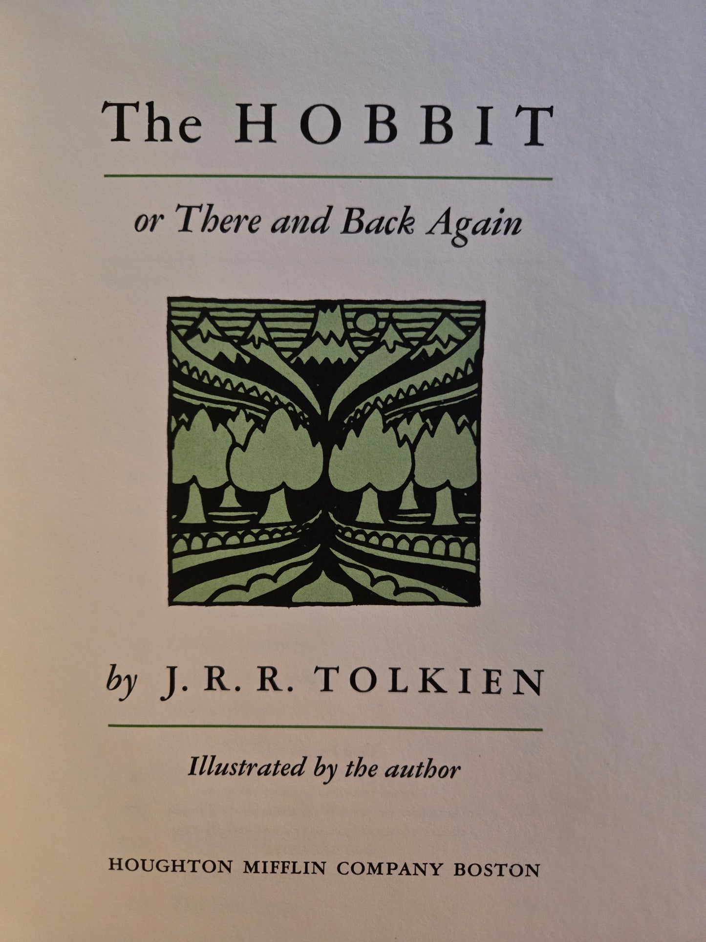 The Hobbit // J.R.R. Tolkien // 3rd Printing Thus 1966 Edition // Vintage Hardcover Fantasy with Slipcase