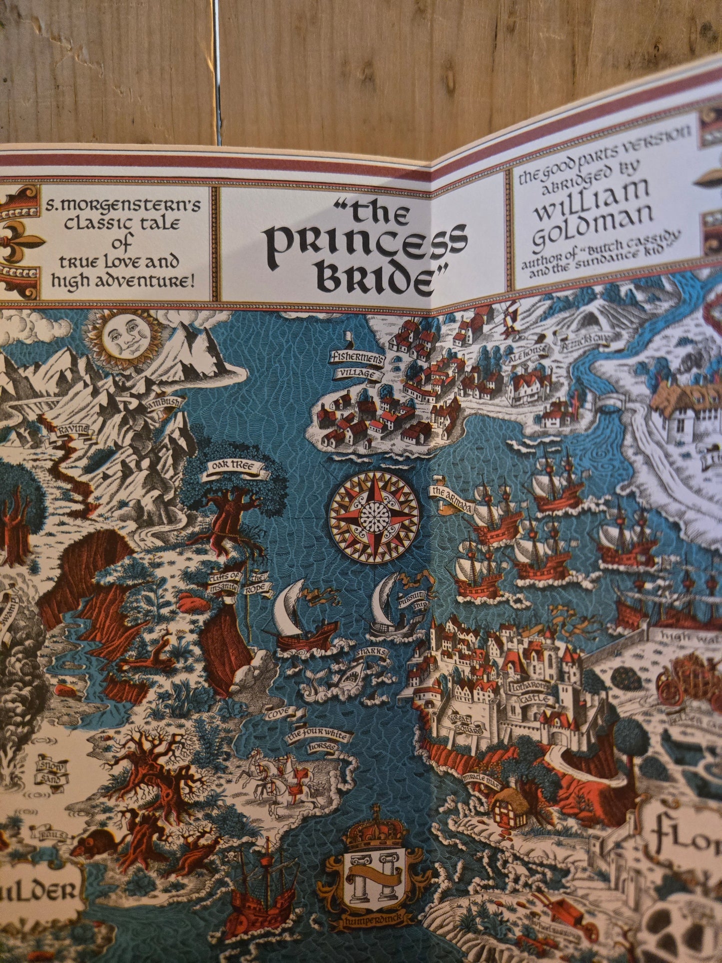The Princess Bride // William Goldman // 36th Print 1992 // Vintage Paperback Fantasy with Fold-out Map