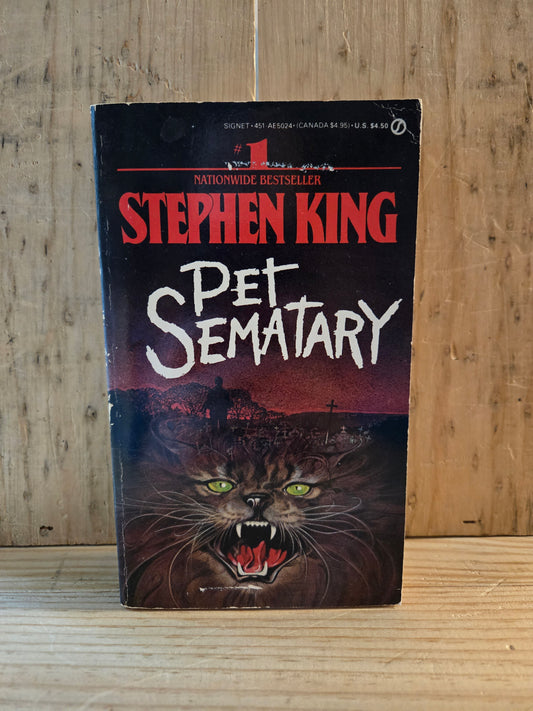 Pet Sematary // Stephen King // 16th Printing Signet 1980s // Vintage Paperback Horror