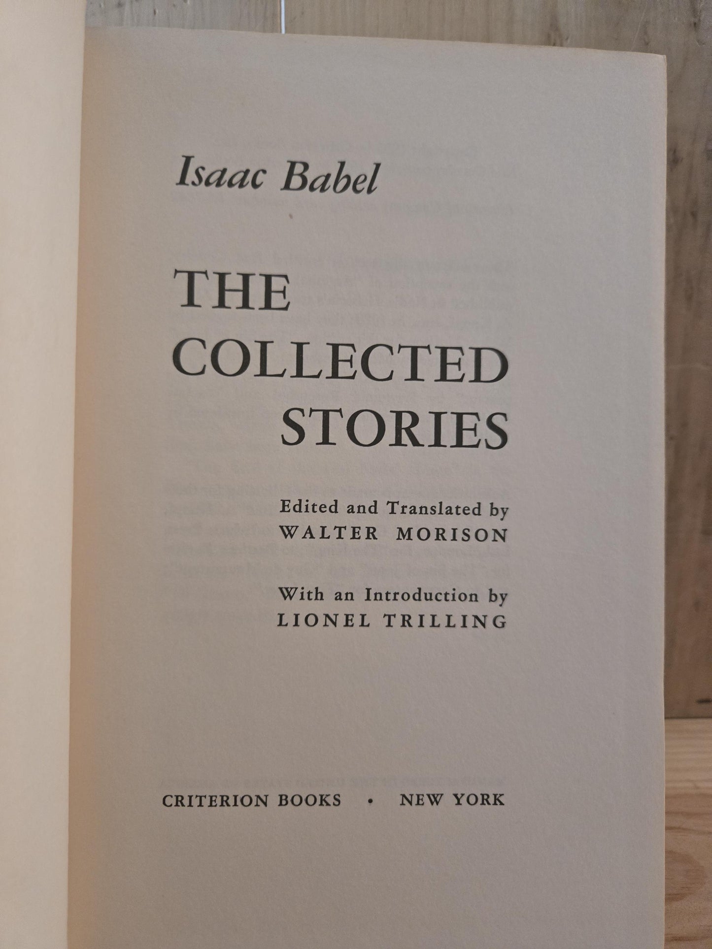 The Collected Stories // Isaac Babel // 1955 // Vintage Hardcover