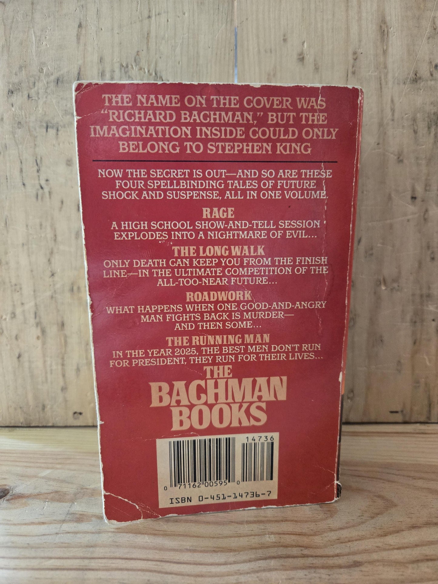 RARE OOP The Bachman Books // Stephen King // 1986 1st Printing Signet // Vintage Paperback Horror