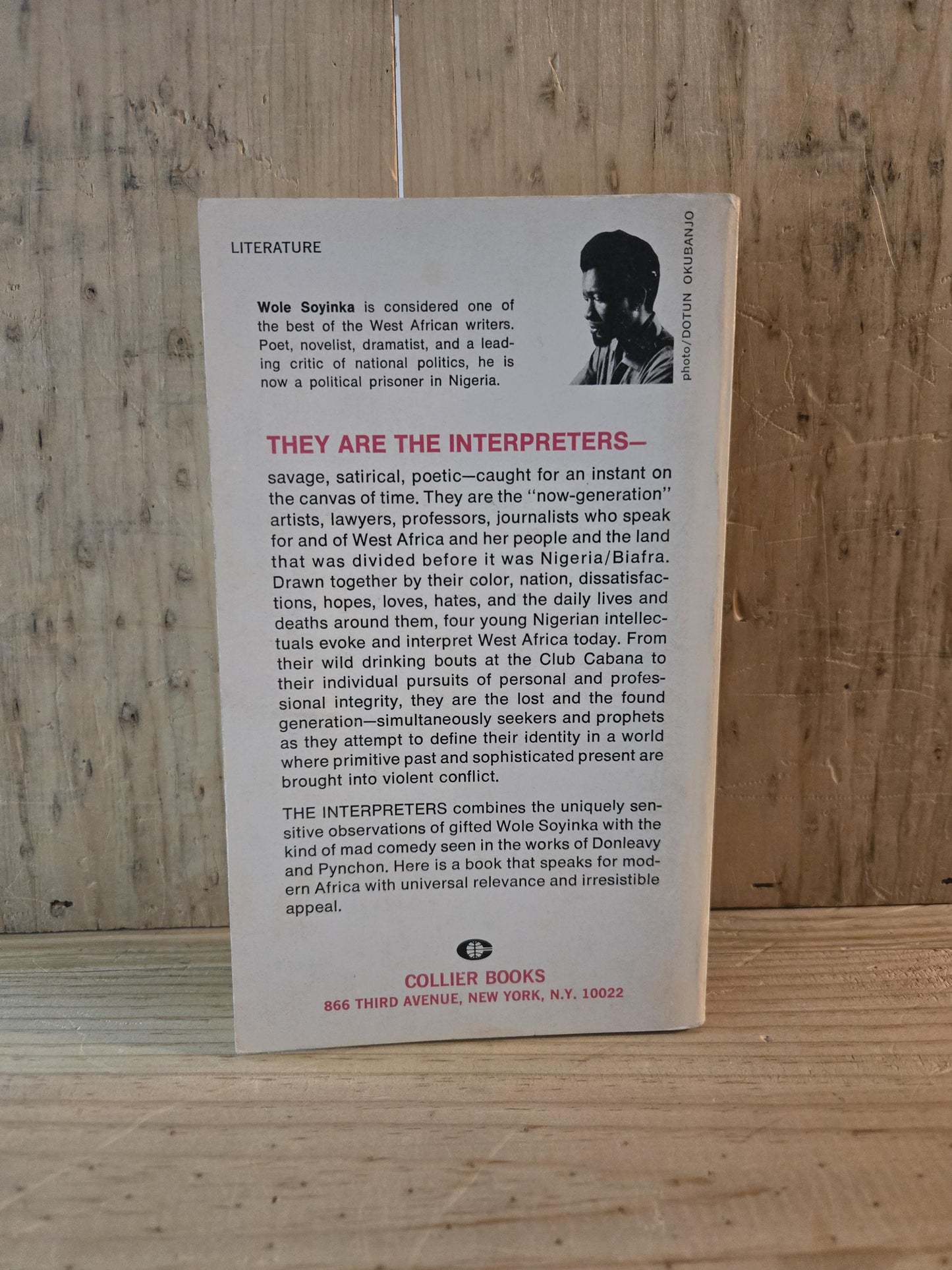 The Intrepreters // Wole Soyinka // 1970 // Vintage Paperback