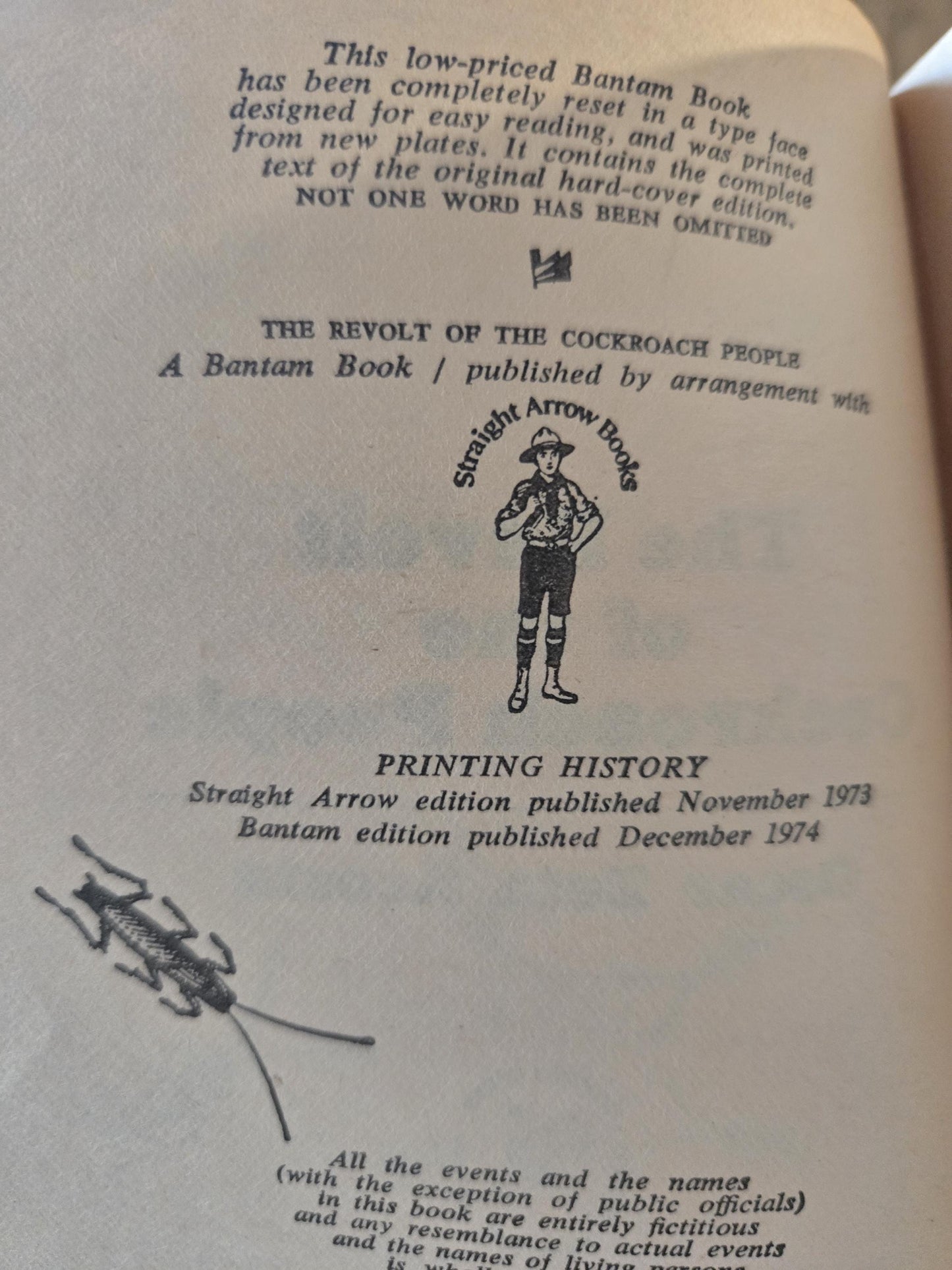 The Revolt of the Cockroach People // Oscar Zeta Acosta // 1974 // Vintage Paperback