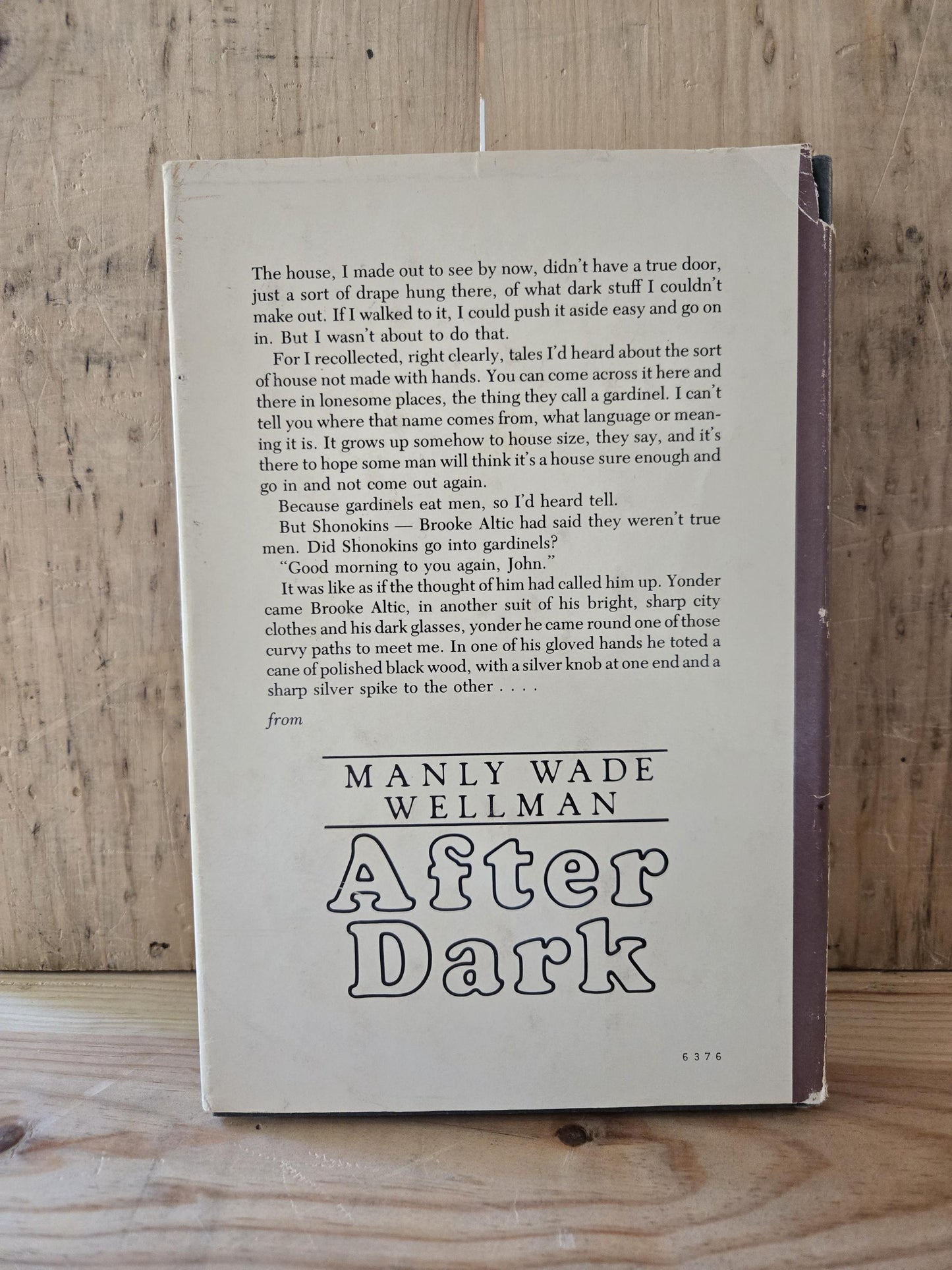 After Dark: A Novel of Silver John // Manly Wade Wellman // Book Club Edition 1980 // Vintage Hardcover Fantasy