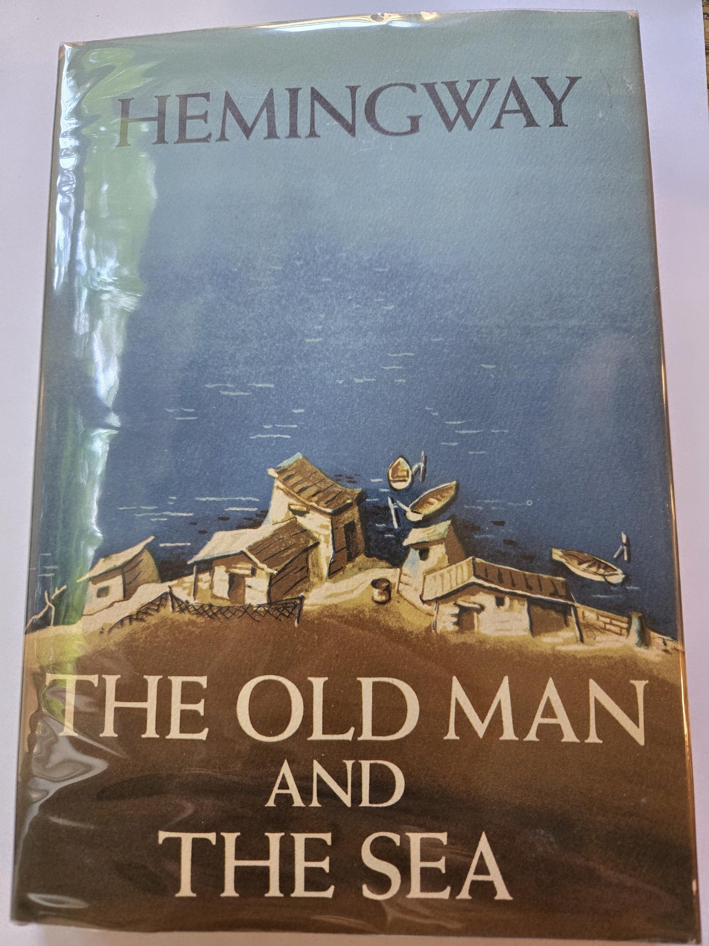 The Old Man and the Sea // Ernest Hemingway // 1st Edition Later Printing 1950s // Vintage Hardcover
