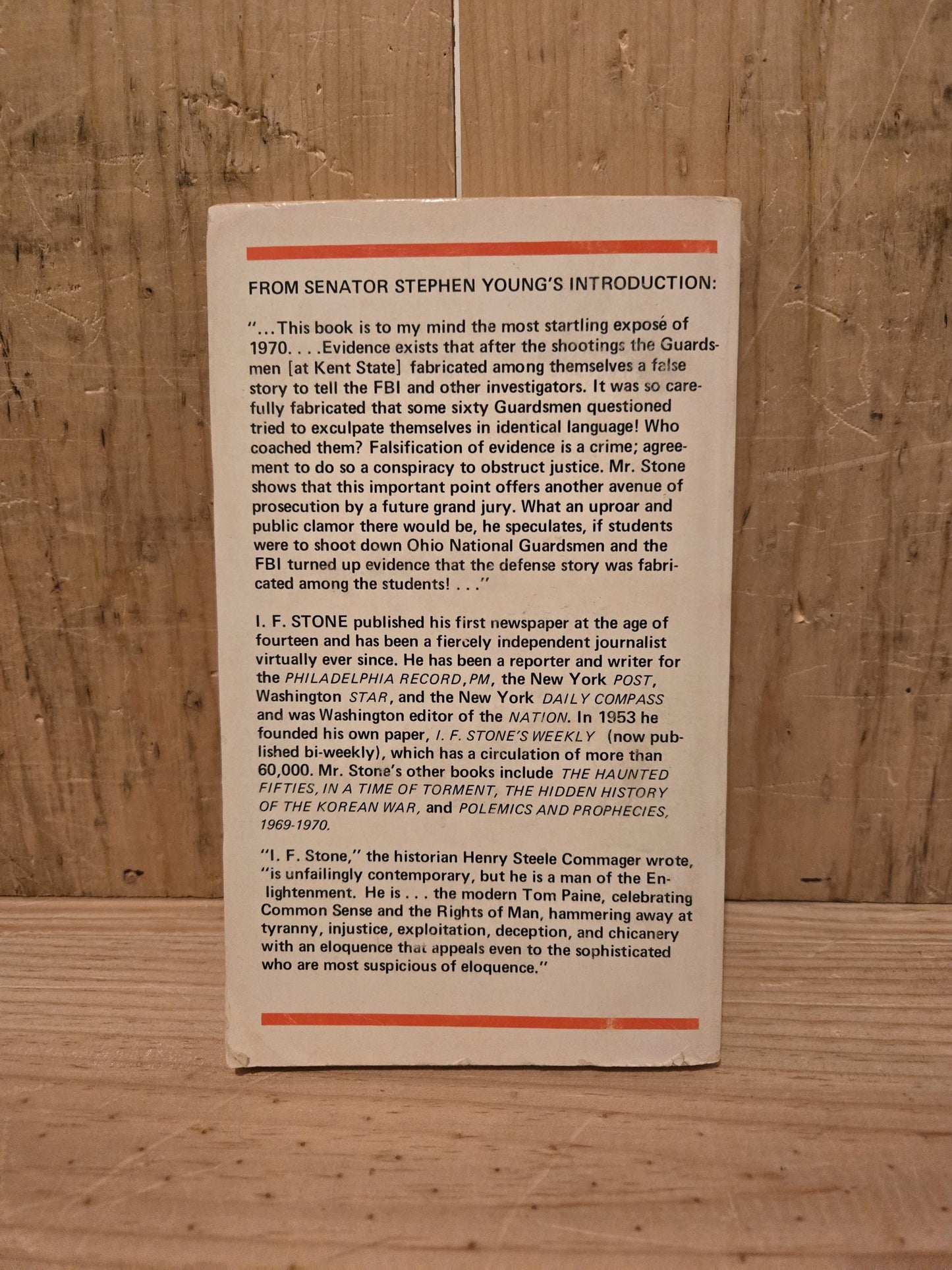 The Killings at Kent State // I.F. Stone // 1971 // Vintage Paperback History Politics
