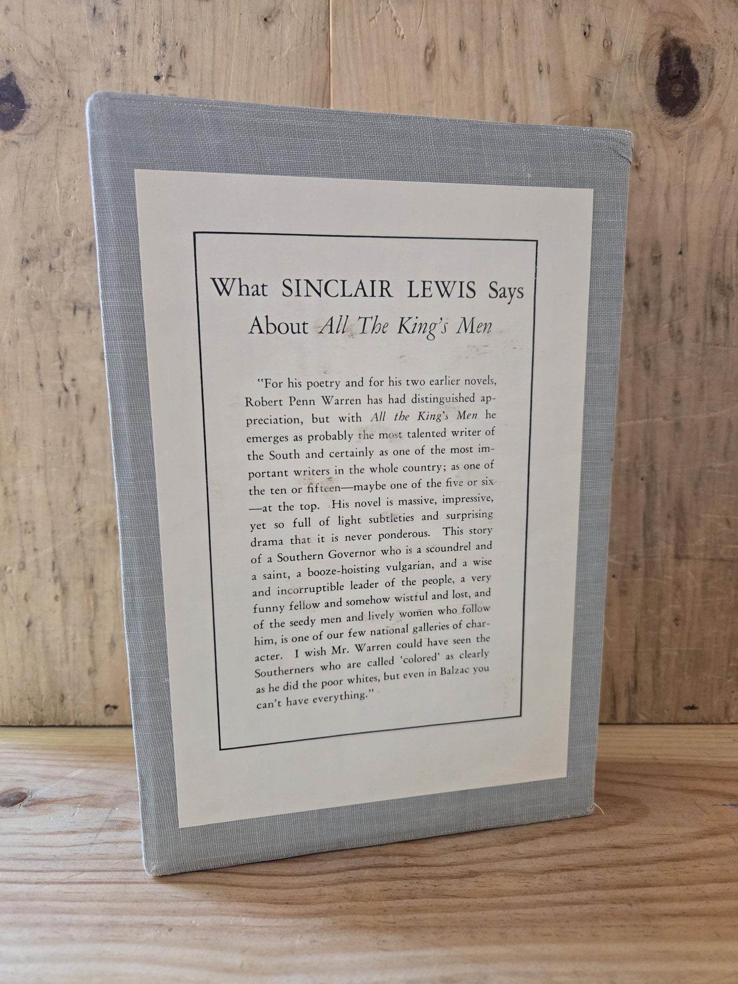 All The King's Men // Robert Penn Warren // 1974 Facsimile Edition // Vintage Hardcover