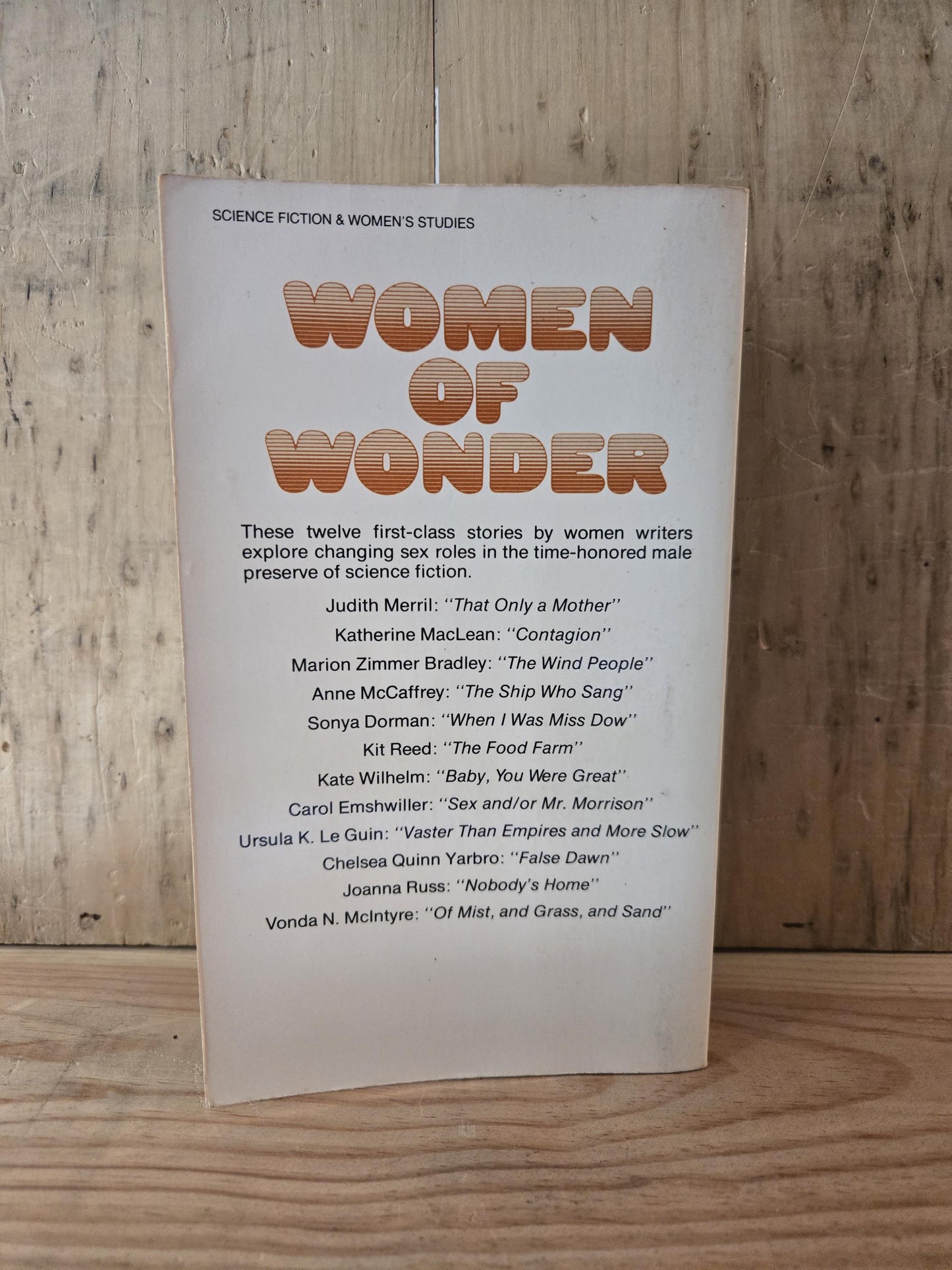 Women of Wonder // Edited by Pamela Sargent // 1975 // Vintage Paperback Sci-fi
