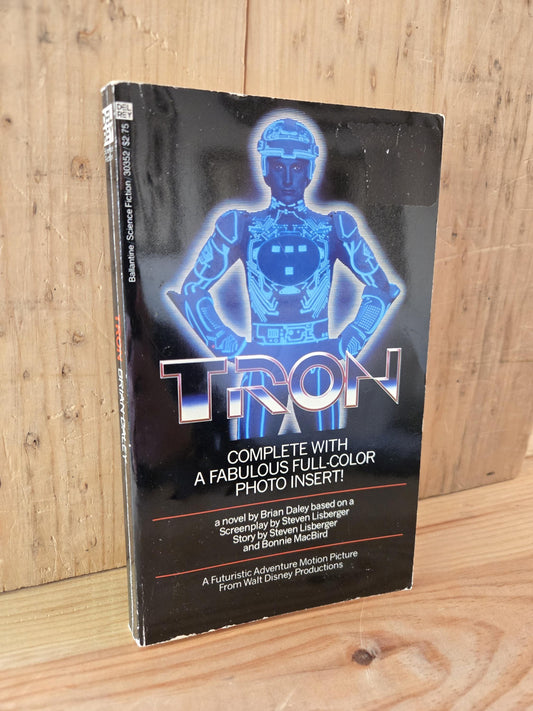 Tron // Brian Daley // 1982 // Vintage Paperback Sci-fi Movie Tie-In with Full-Color Photo Insert