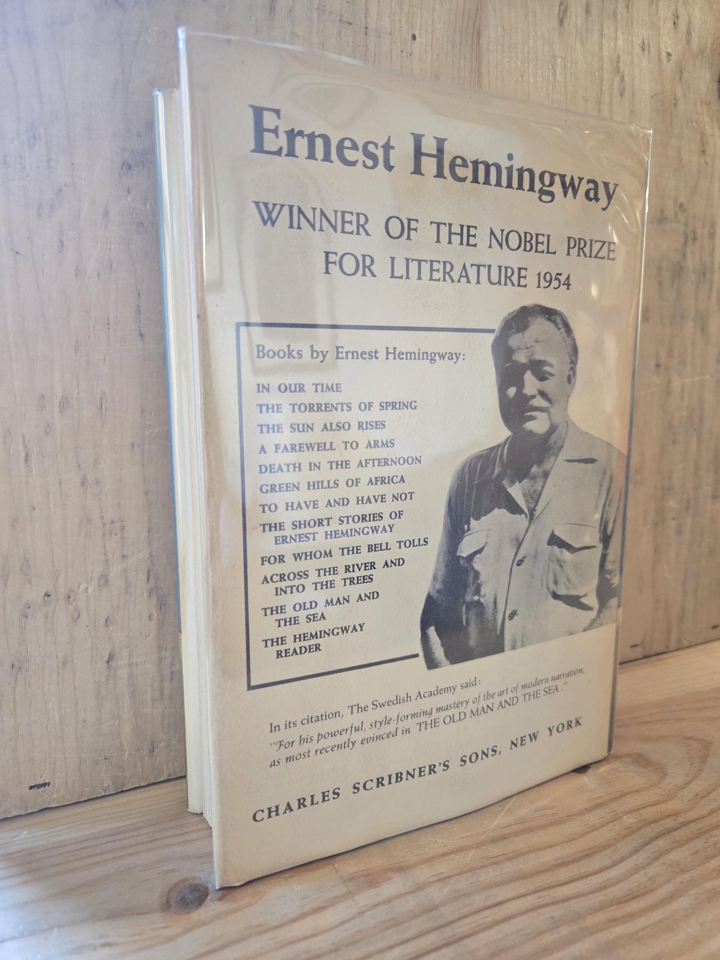 The Old Man and the Sea // Ernest Hemingway // 1st Edition Later Printing 1950s // Vintage Hardcover