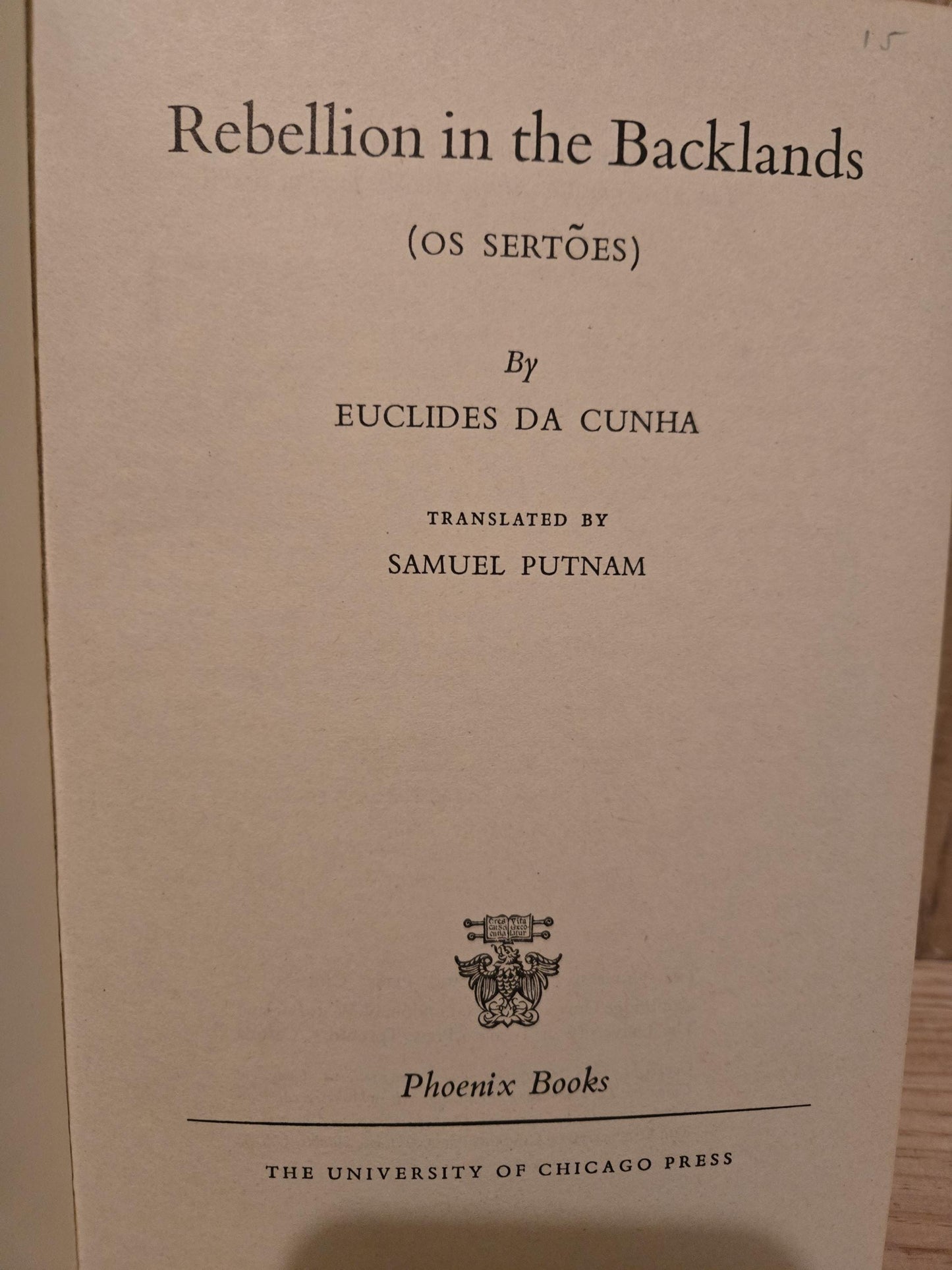 Rebellion in the Badlands (Os Sertões) // Euclides da Cunha // 1957 // Vintage Paperback