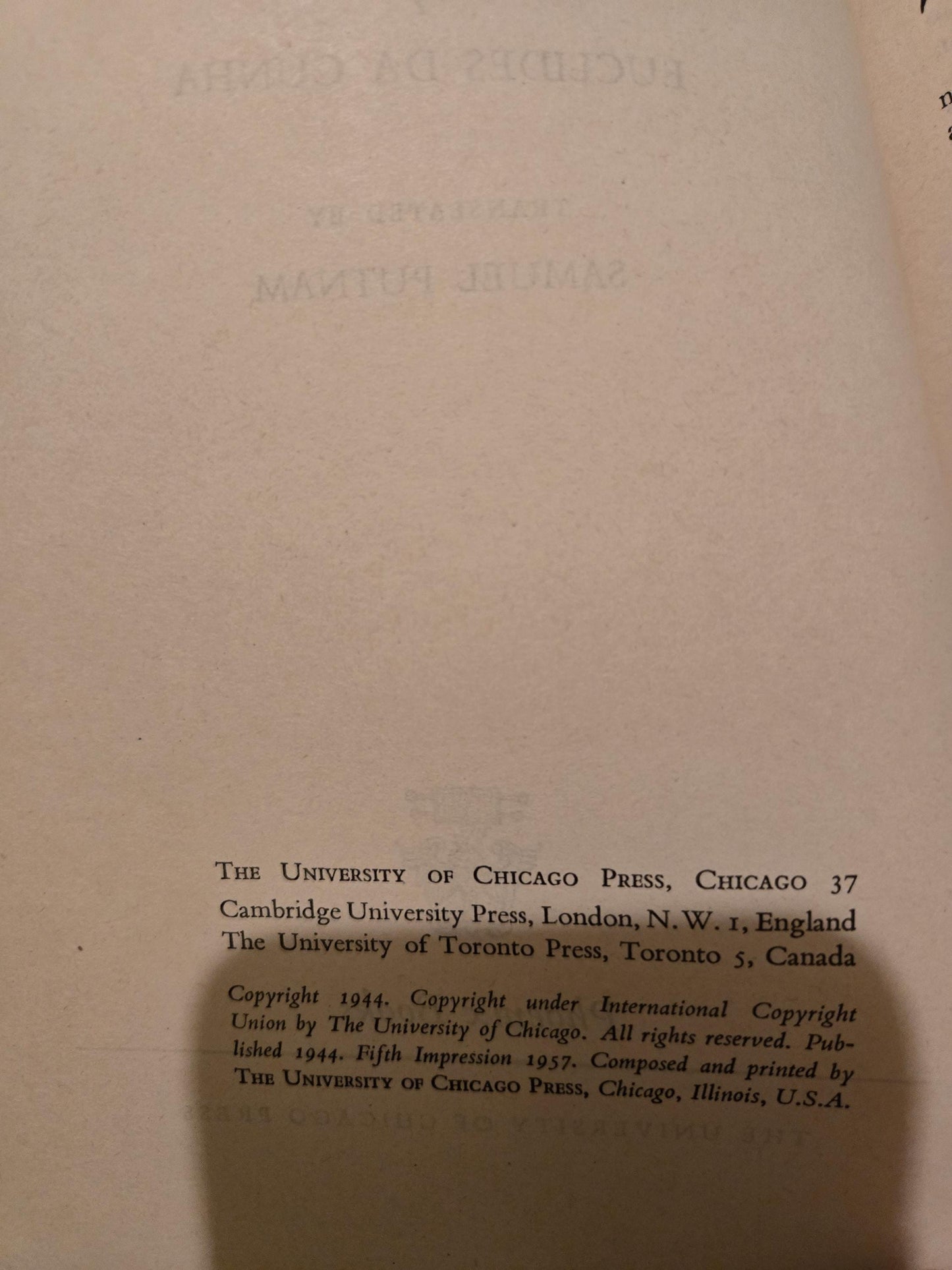 Rebellion in the Badlands (Os Sertões) // Euclides da Cunha // 1957 // Vintage Paperback