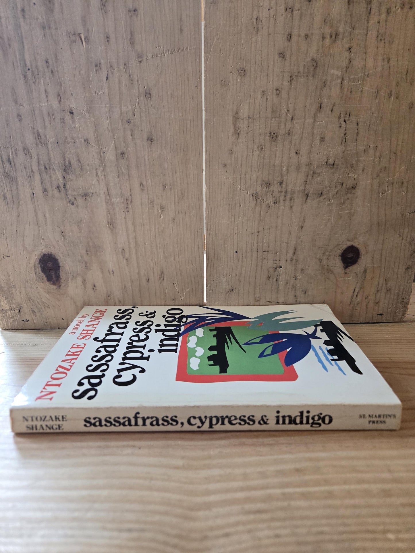 SIGNED Sassafrass, Cypress & Indigo // Ntozake Shange // 1st Paperback Printing 1982 // Vintage Paperback