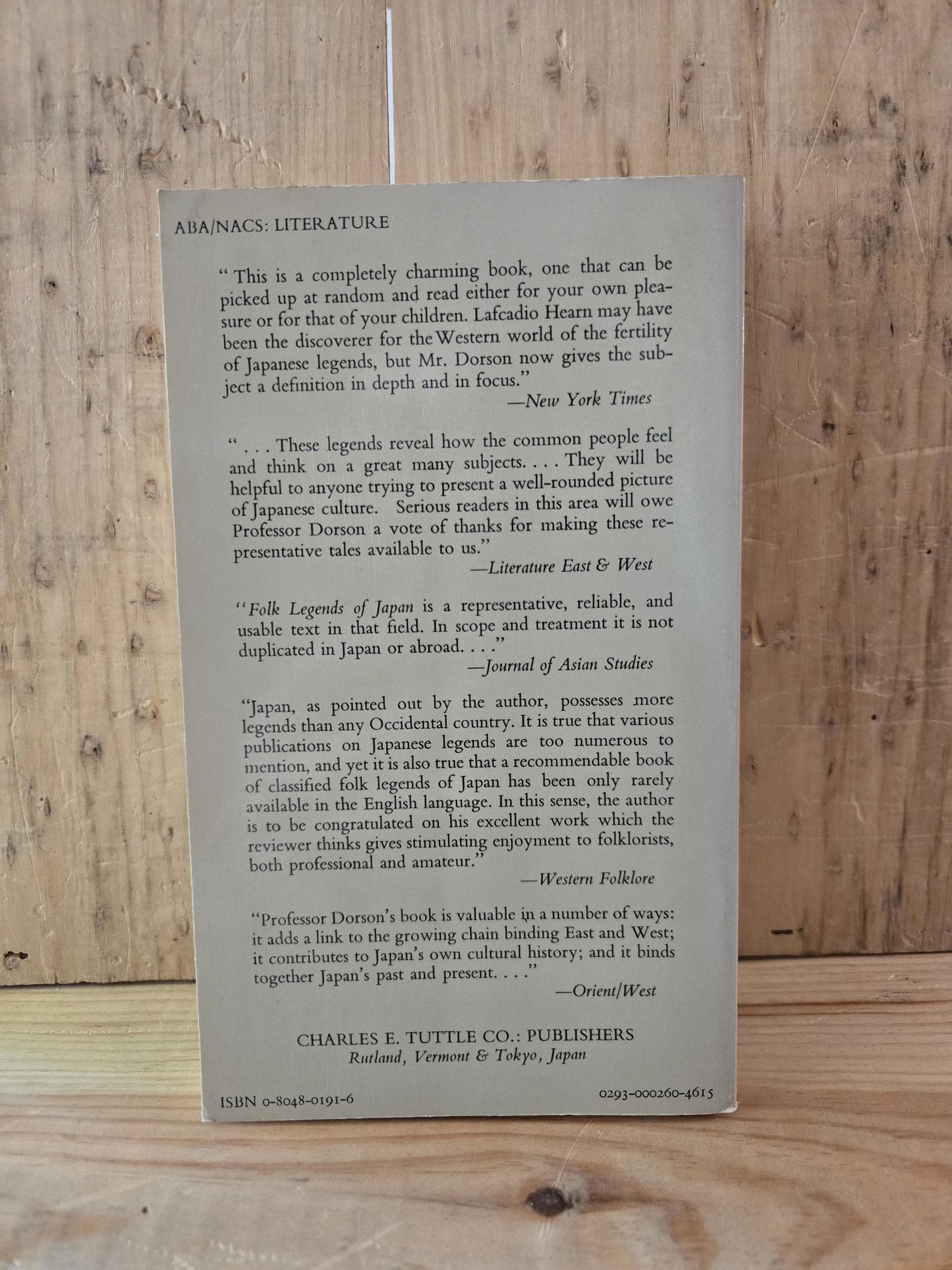 Folk Legends of Japan // Richard M. Dorson // 1977 // Vintage Paperback Folktales Folklore