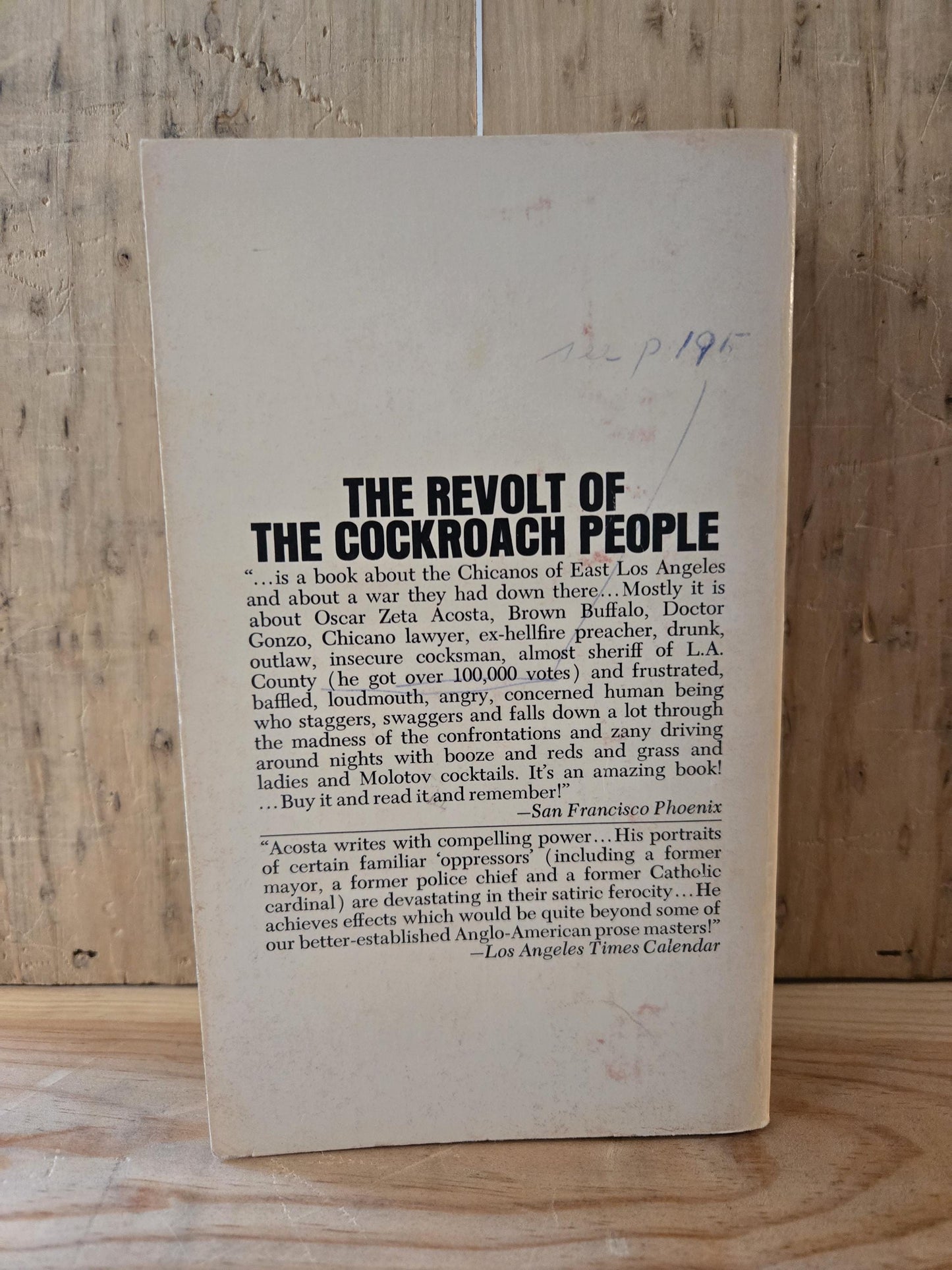 The Revolt of the Cockroach People // Oscar Zeta Acosta // 1974 // Vintage Paperback