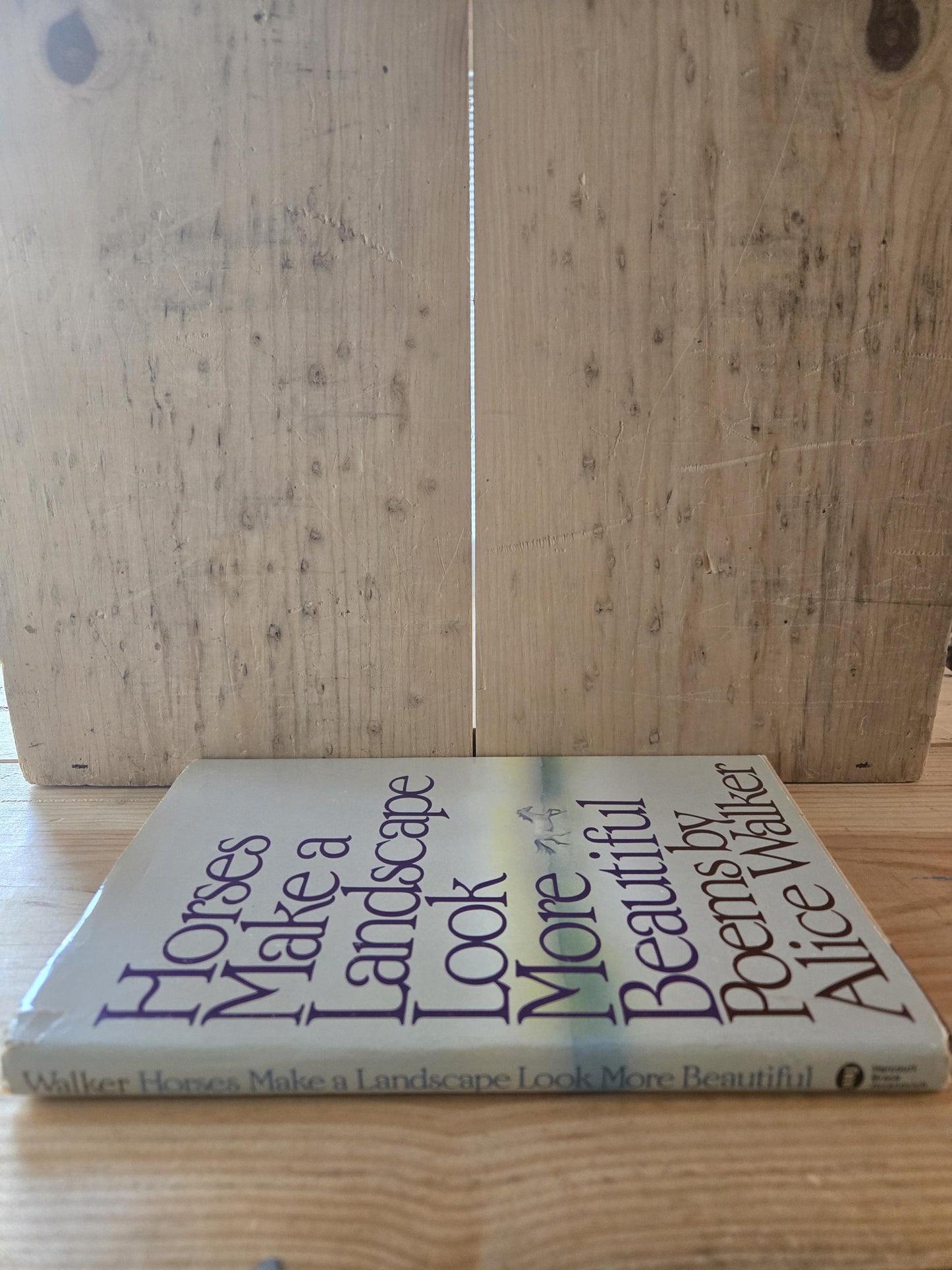 Horses Make A Landscape More Beautiful // Alice Walker // 1st Edition 1984 // Vintage Hardcover Poetry