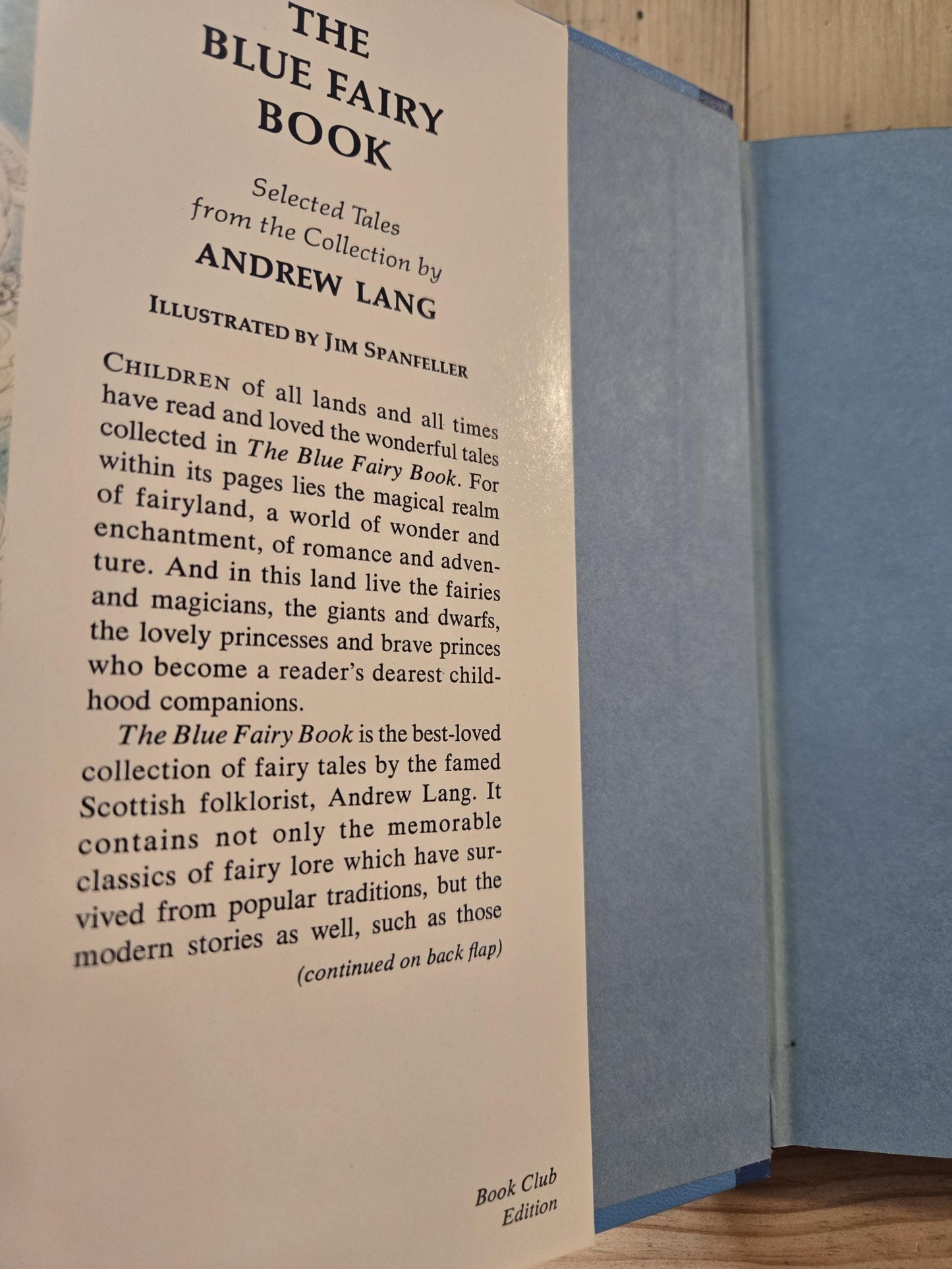 The Blue Fairy Book // Selected Tales from the Collection by Andrew Lang // Book Club Edition 1969 // Vintage Hardcover
