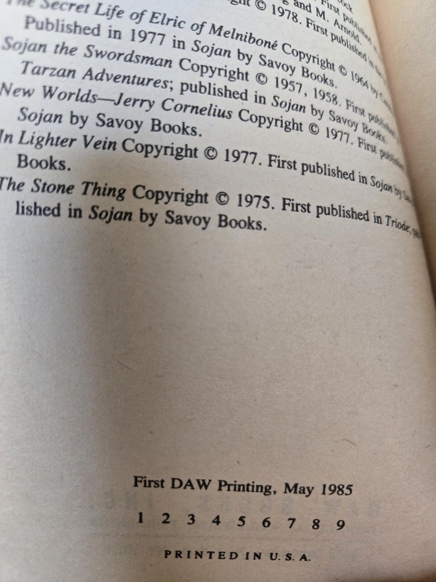 Elric at the End of Time (Book #7 in Elric of Melnibone) // Michael Moorcock // 1st DAW Printing 1985 // Vintage Paperback Fantasy