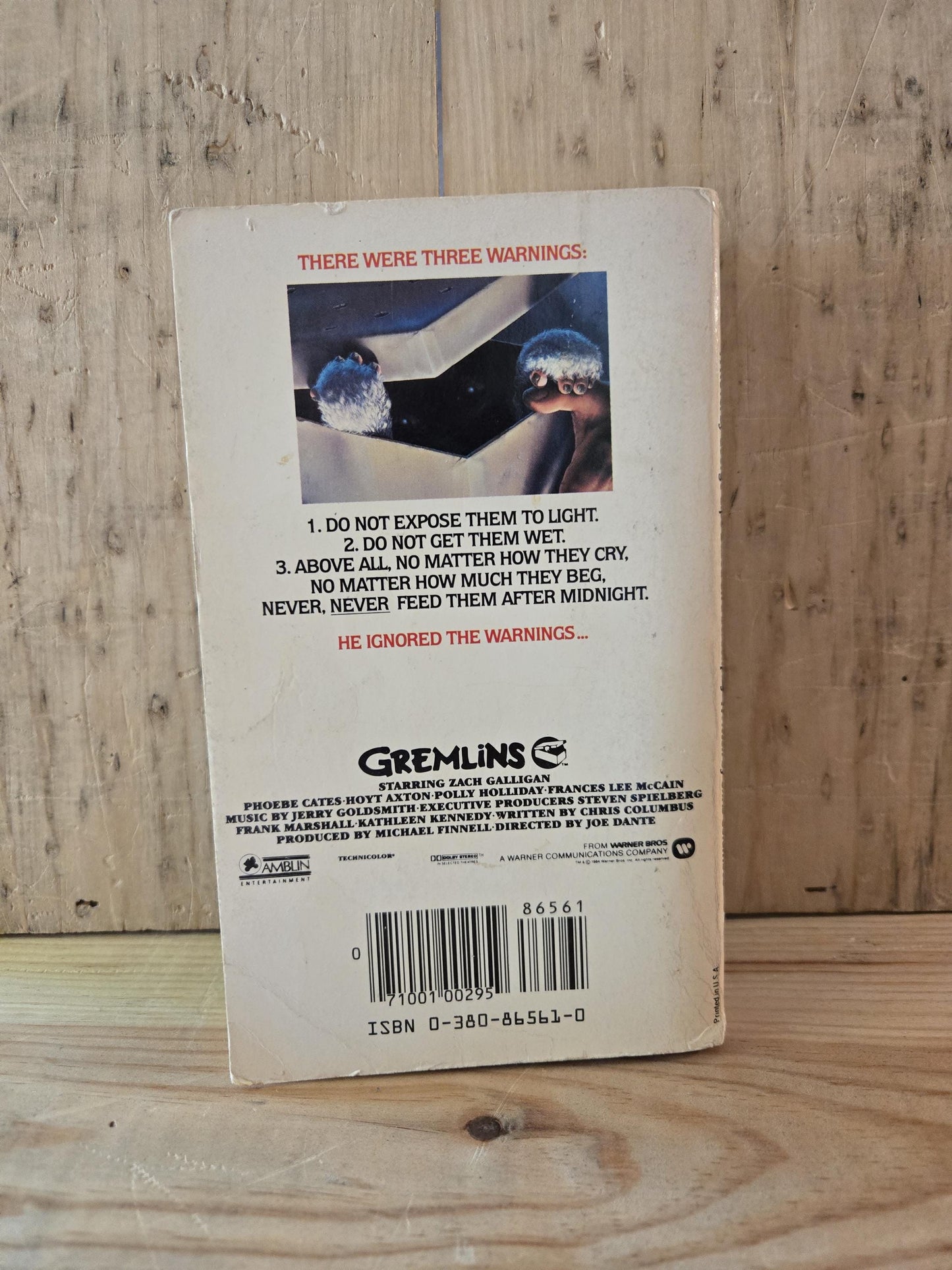 Gremlins // George Gipe // 1984 // Vintage Paperback Movie Tie-In