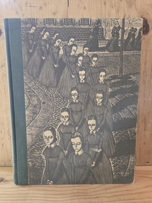 Jane Eyre // Charlotte Bronte // 1943 // Vintage Hardcover Fritz Eichenberg Art Wood Engravings