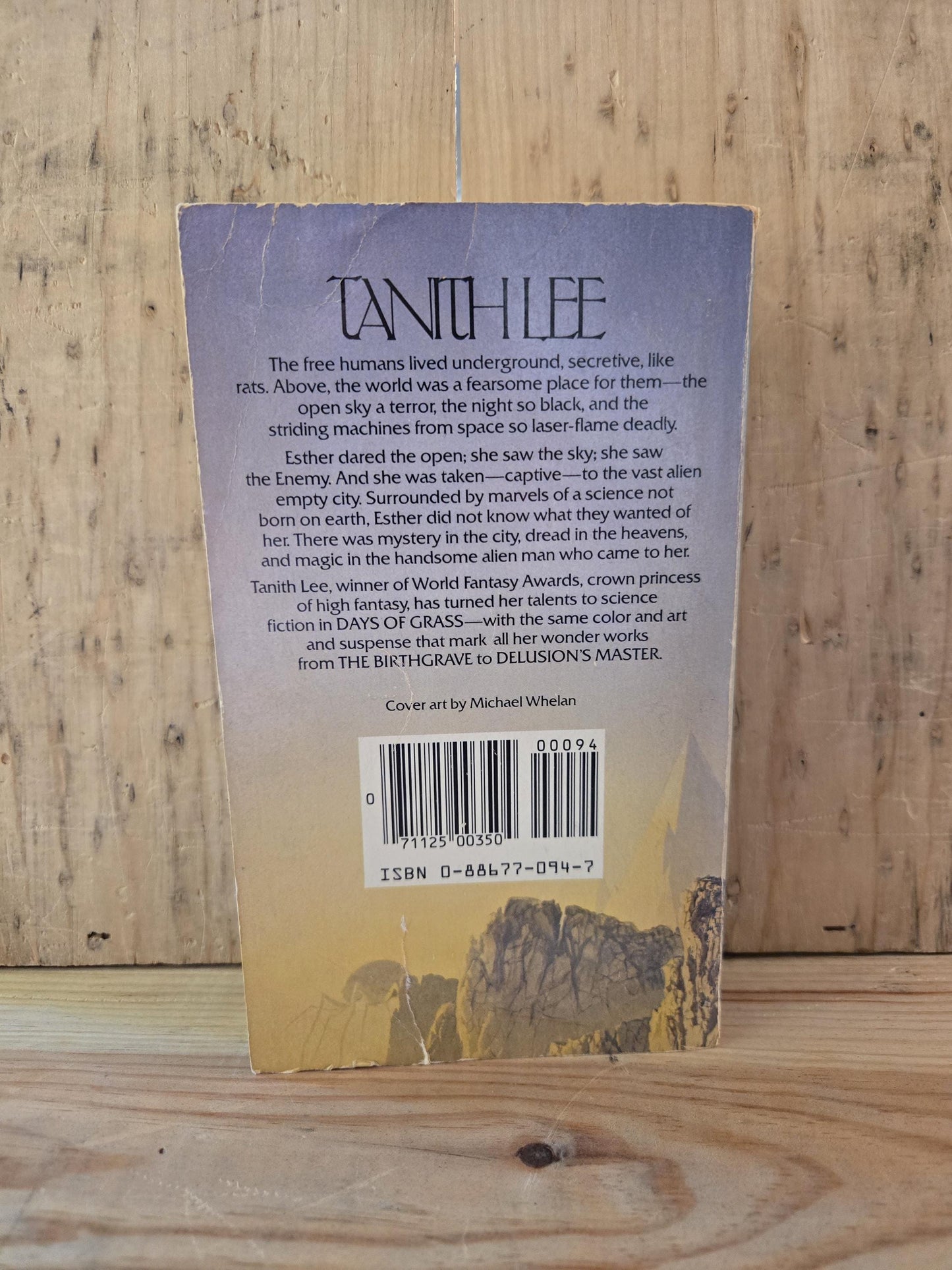 Days of Grass // Tanith Lee // 1st DAW Printing 1985 // Vintage Paperback Sci-fi