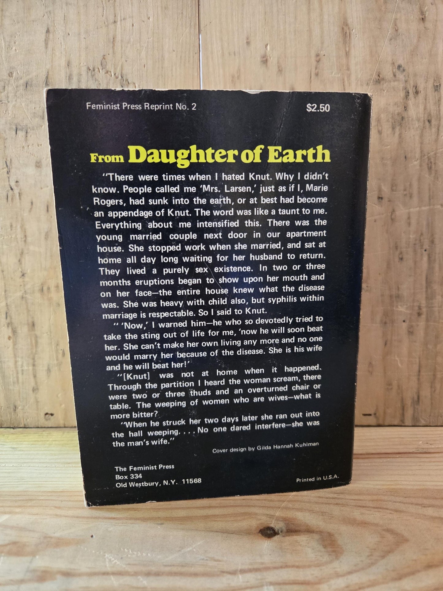 Daughter of Earth // Agnes Smedley // 1972 // Vintage Paperback