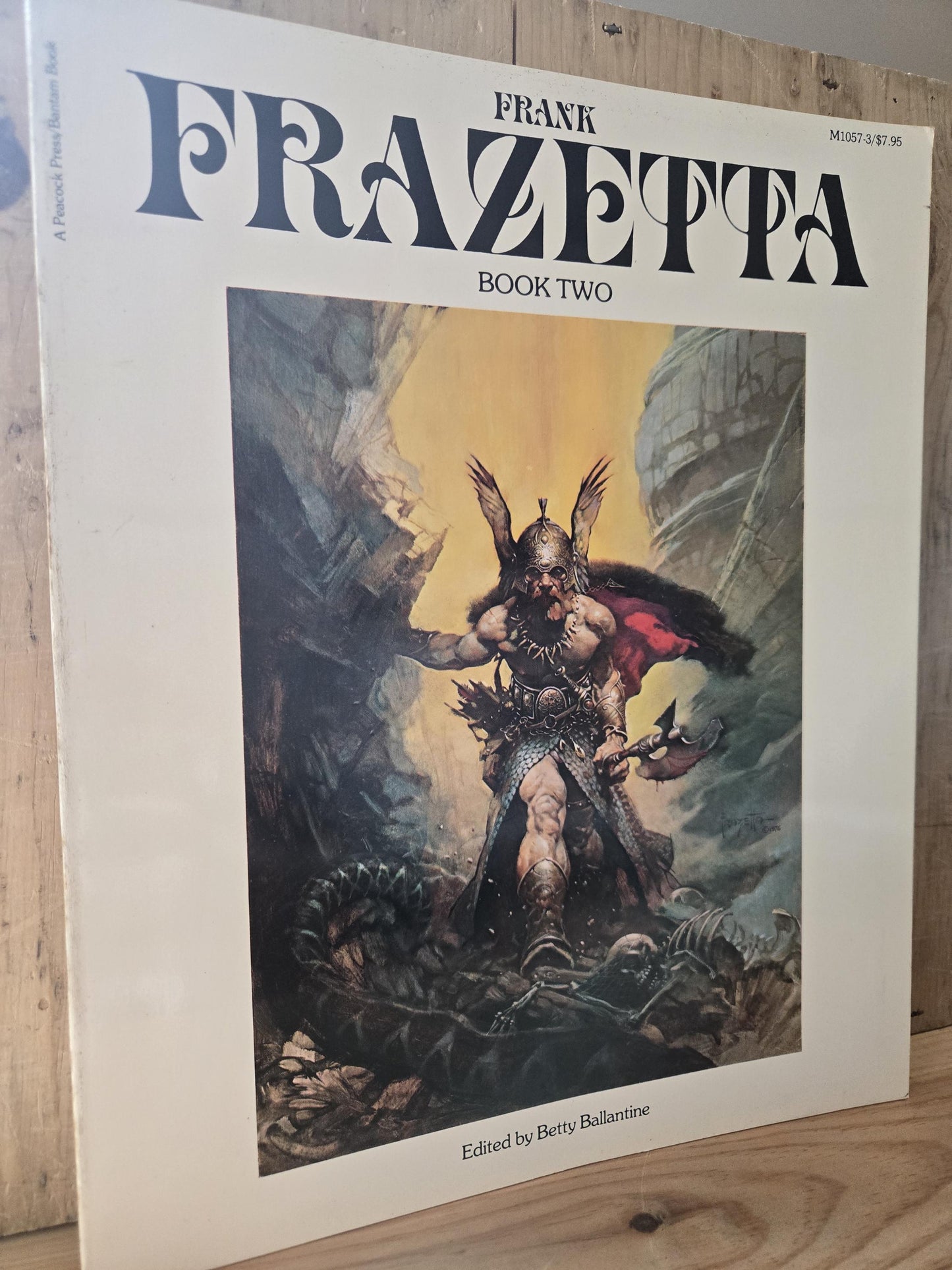 Frank Frazetta Art Books (2 Book Lot) // Edited by Betty Ballantine // 1970s // Vintage Paperback Fantasy Sci-fi Art
