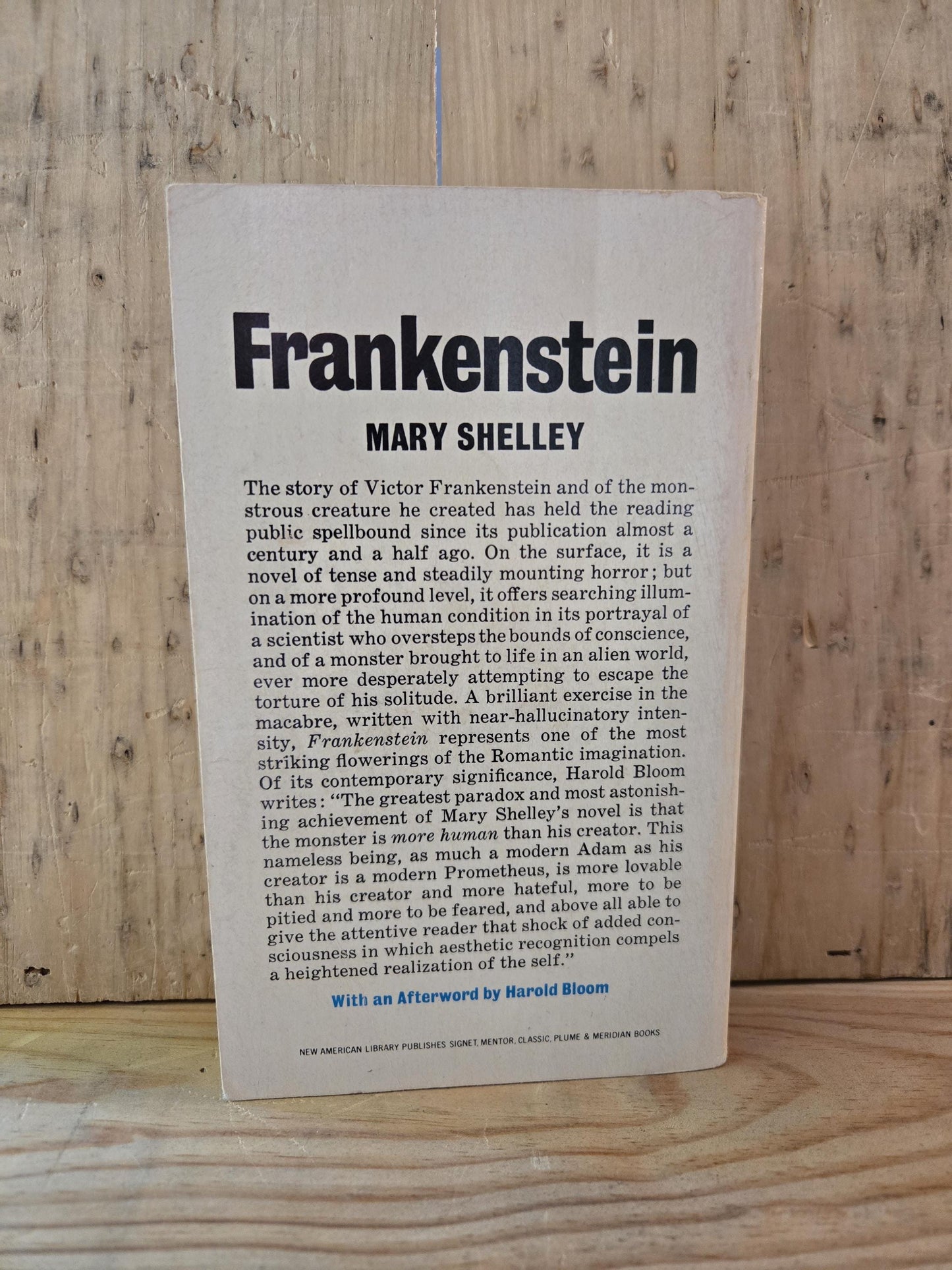 Frankenstein // Mary Shelley // 1965 // Vintage Paperback