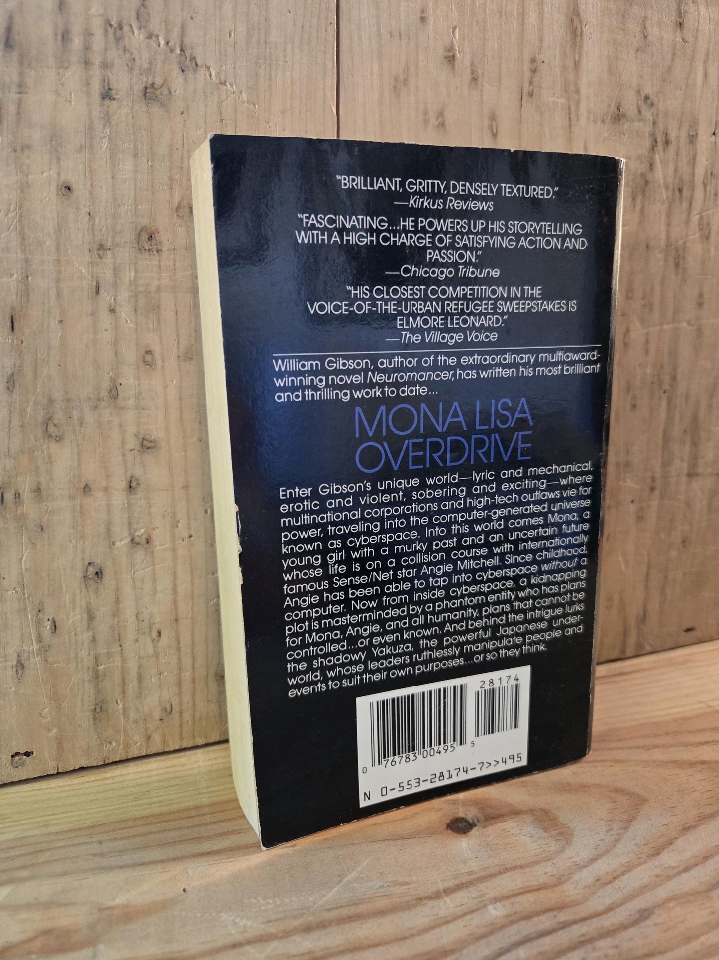 Mona Lisa Overdrive // William Gibson // 1st Printing 1989 // Vintage Paperback Cyberpunk Sci-fi