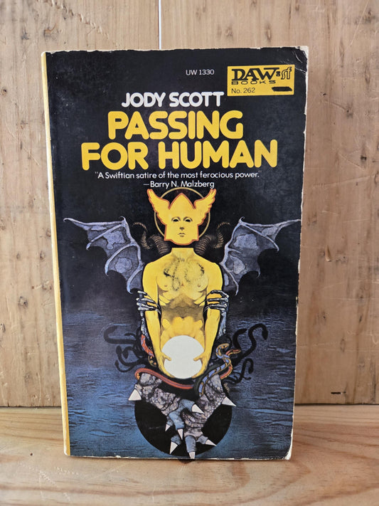 Passing For Human // Jody Scott // DAW 1st Printing 1977 // Vintage Paperback Sci-fi