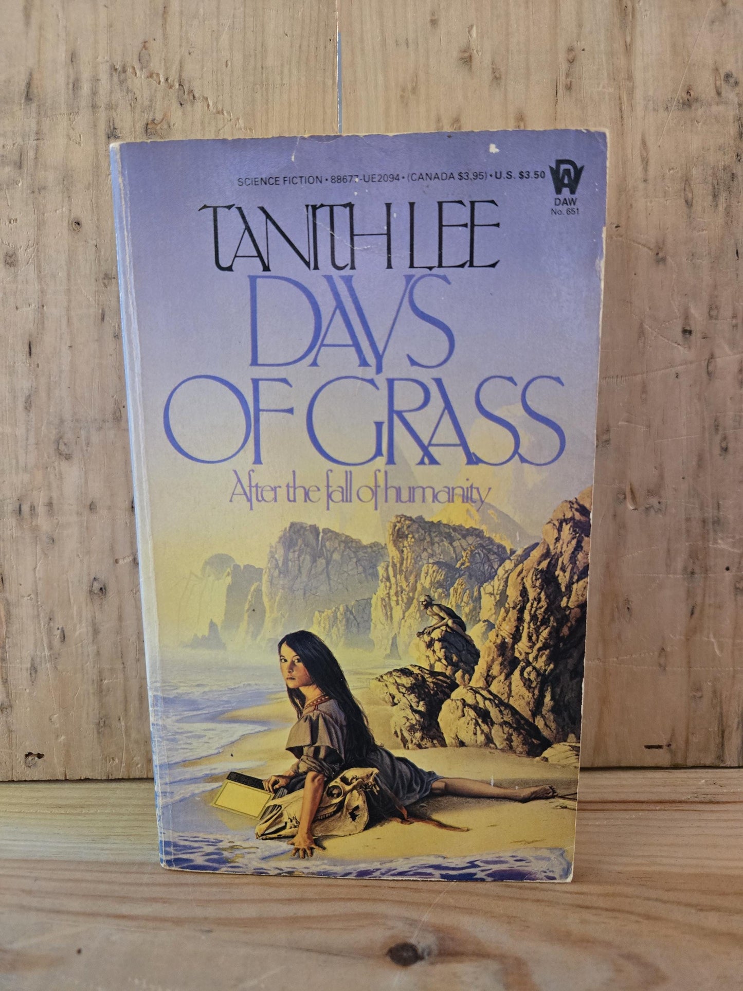 Days of Grass // Tanith Lee // 1st DAW Printing 1985 // Vintage Paperback Sci-fi