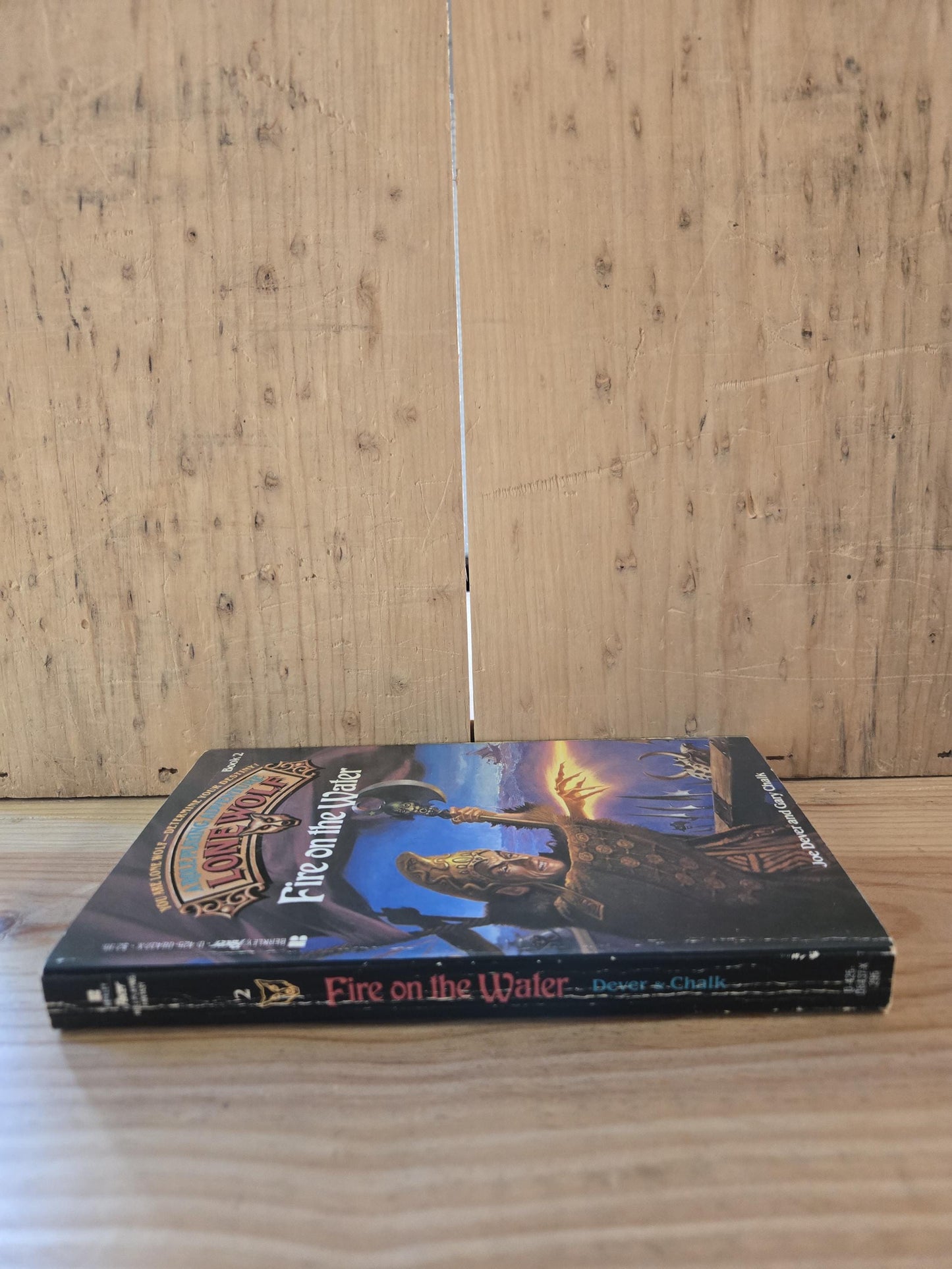 A Role Playing Adventure - Lone Wolf: Book #2 Fire on the Water // Joe Dever and Gary Chalk // 1985 // Vintage Paperback Fantasy CYOA