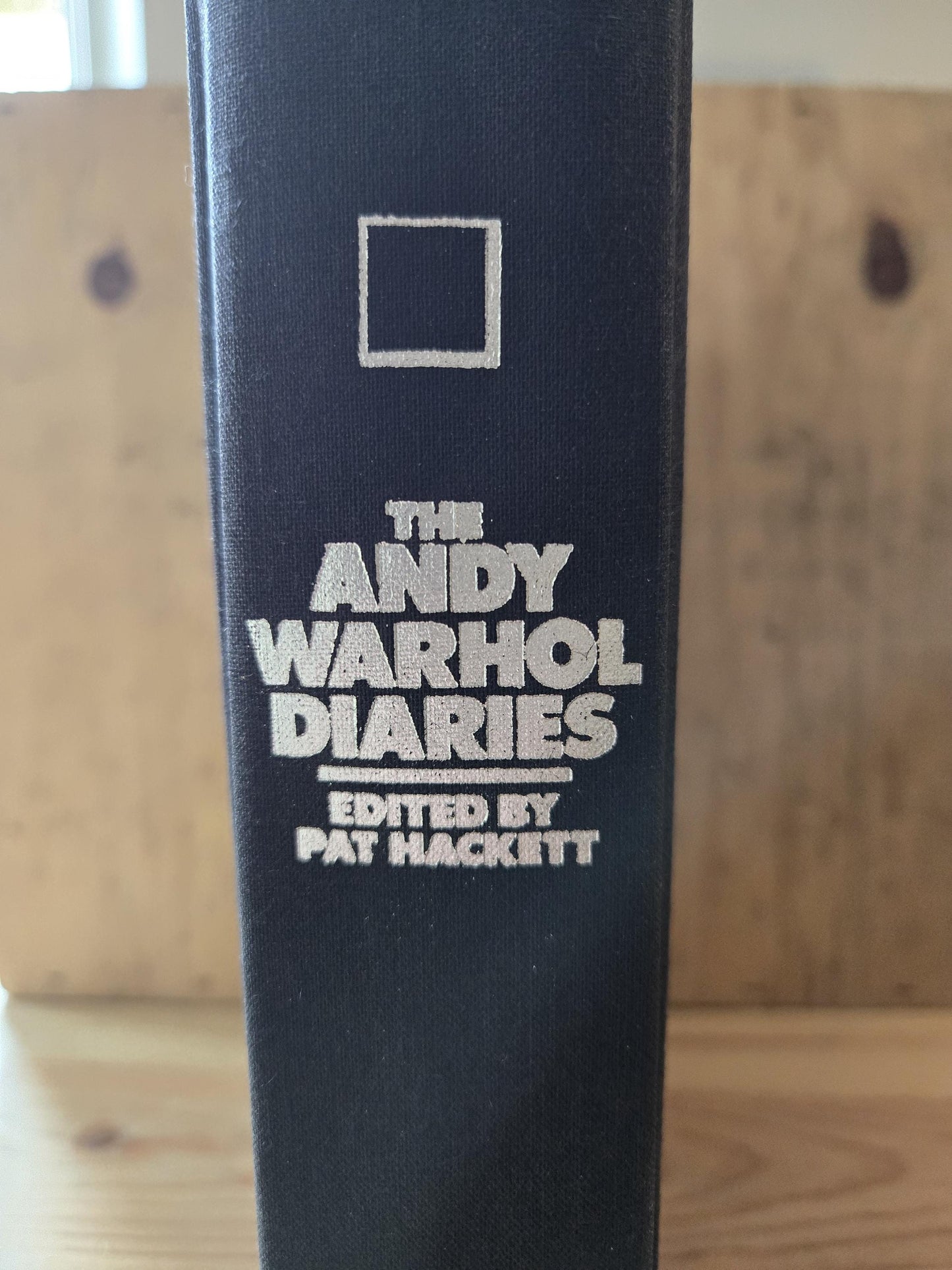 The Andy Warhol Diaries // Edited by Pat Hackett // 1st Edition 1st Printing 1989 // Vintage Hardcover