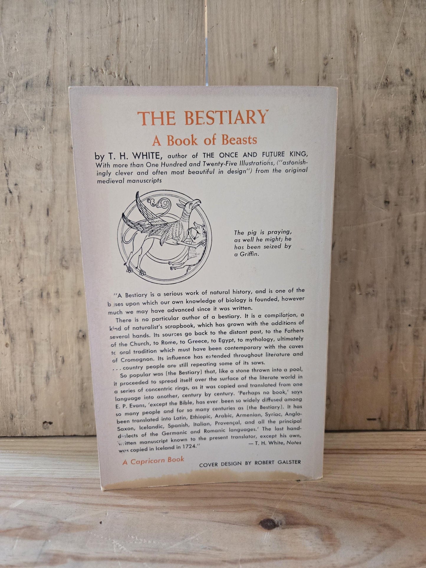 The Bestiary: A Book of Beasts // Translated and Edited by T.H. White // 1960 // Vintage Paperback Mythology