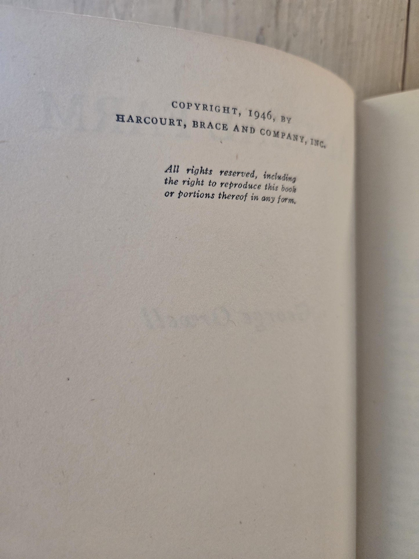 Animal Farm // George Orwell // Book Club Edition 1946 // Vintage Hardcover