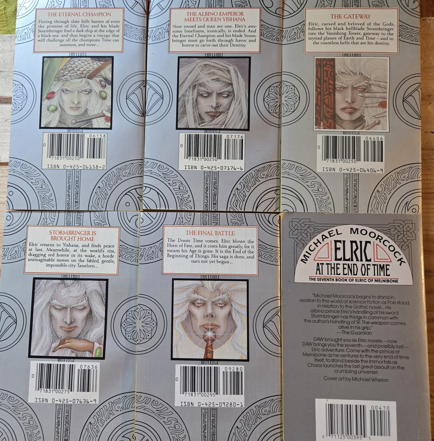 Elric Saga: Volumes 2-7 (6 Book Lot) // Michael Moorcock // 1980s // Vintage Paperback Fantasy