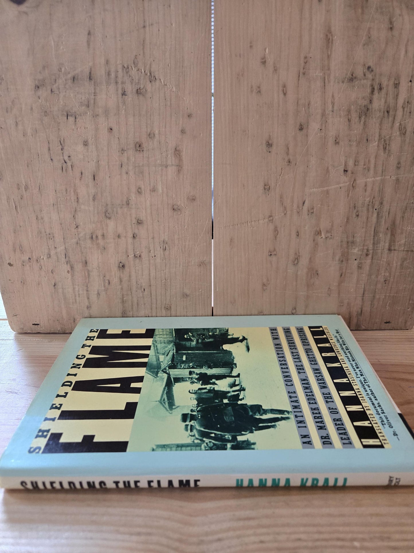 Shielding the Flame // Hanna Krall // 1st American Edition 1st Printing 1986 // Vintage Hardcover Warsaw Ghetto Uprising