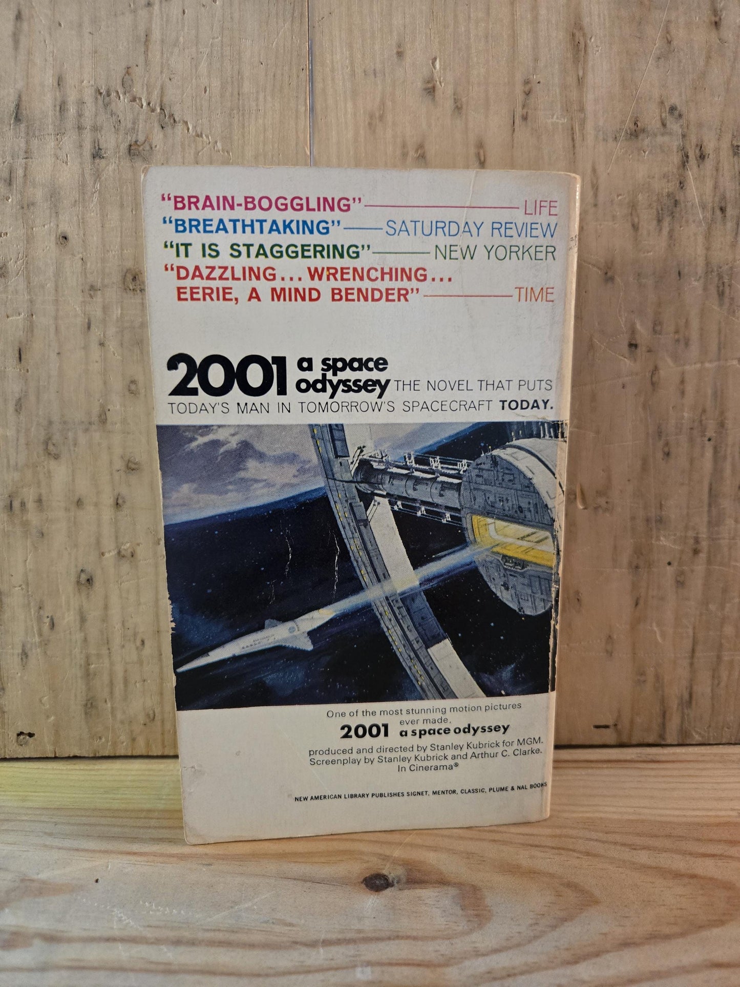 2001 A Space Odyssey // Arthur C. Clarke // 18th Printing 1970s // Vintage Paperback Sci-fi