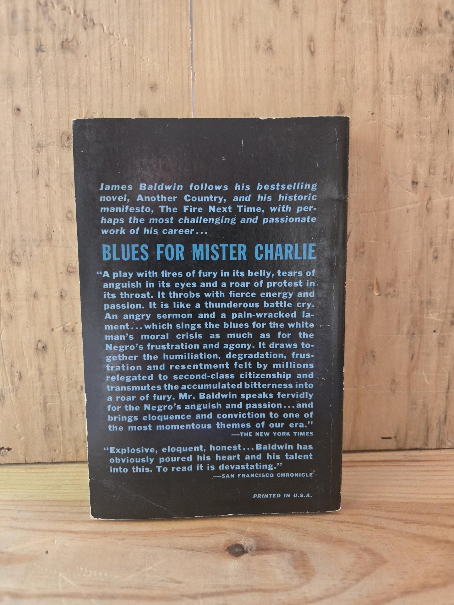Blues for Mister Charlie // James Baldwin // 5th Printing 1968 // Vintage Paperback Theatre Play