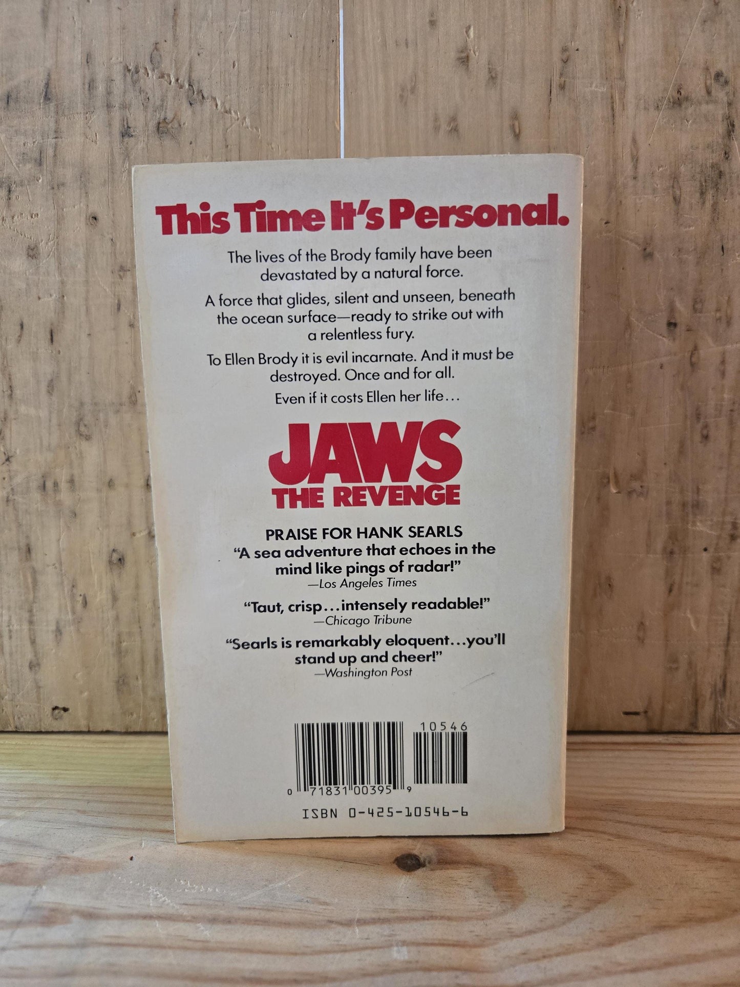 Jaws: The Revenge // Hank Searls // 1st Printing 1987 // Vintage Paperback Horror Thriller