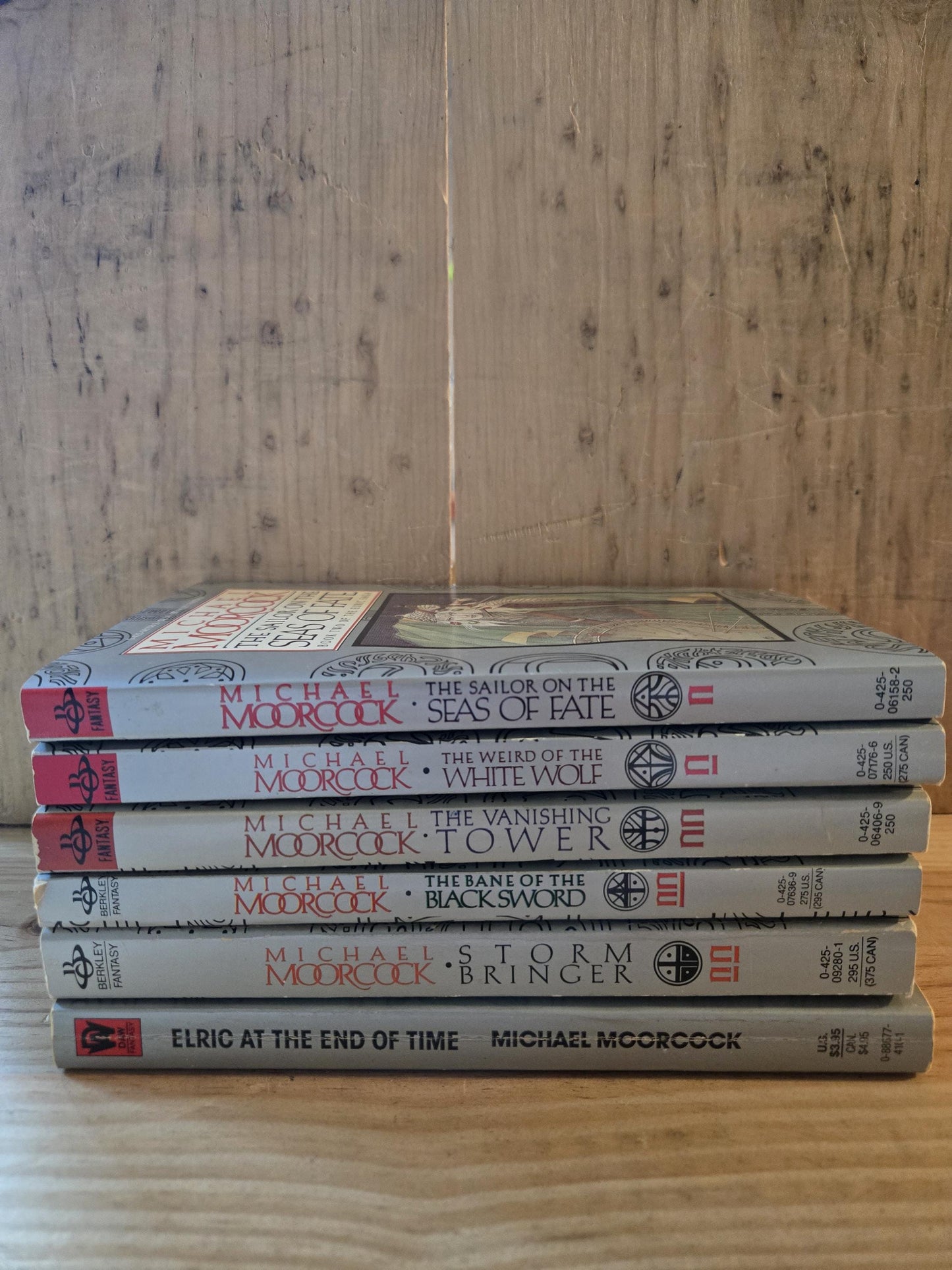 Elric Saga: Volumes 2-7 (6 Book Lot) // Michael Moorcock // 1980s // Vintage Paperback Fantasy