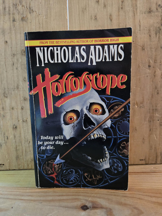 Horrorscope // Nicholas Adams // 3rd Printing 1992 // Vintage Paperback Horror Thriller