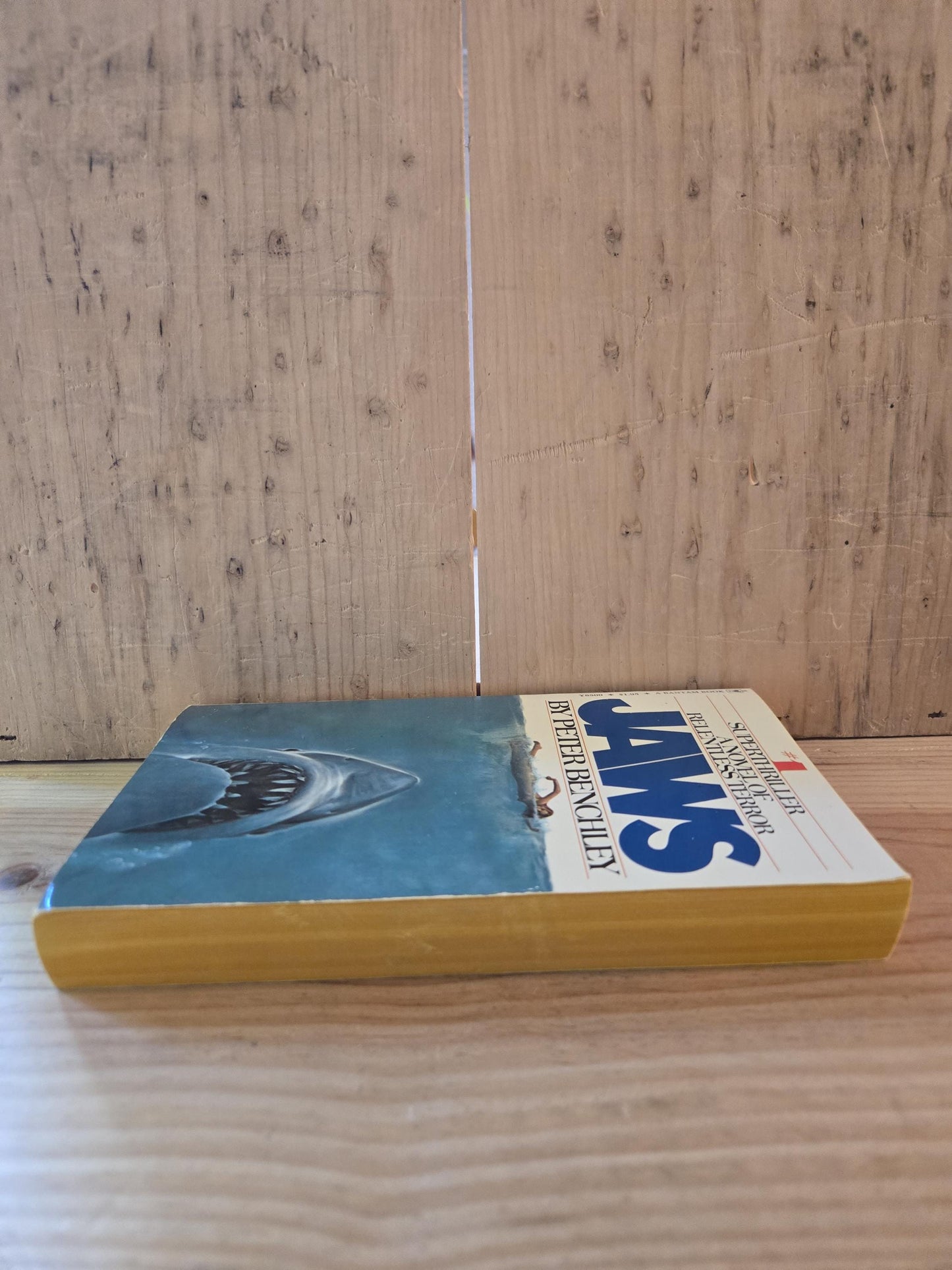 Jaws // Peter Benchley // Bantam 1st Printing Thus 1975 // Vintage Paperback Horror Thriller